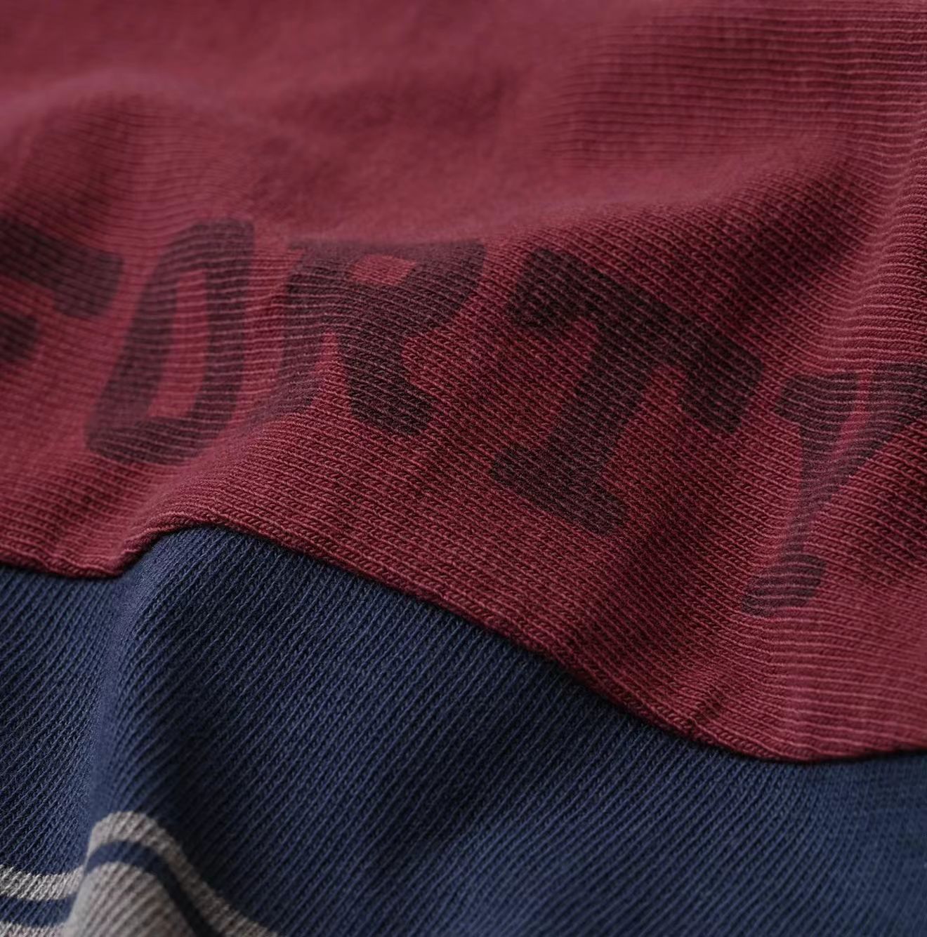45R接拼77 logo tee