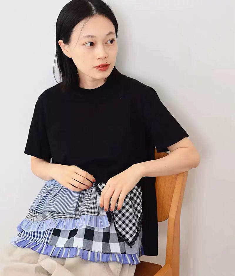 日單荷葉tee