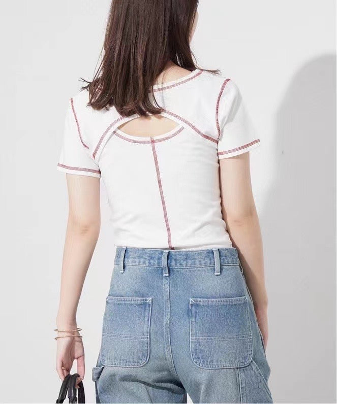 Polo明線背心+tee