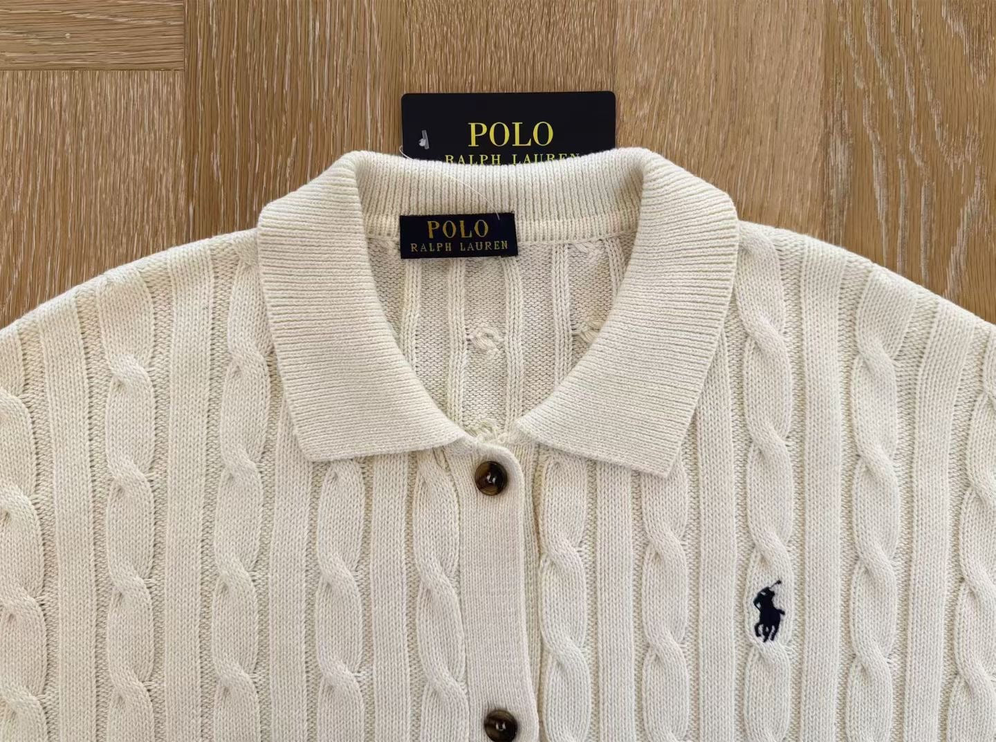 Polo 針織cardigan