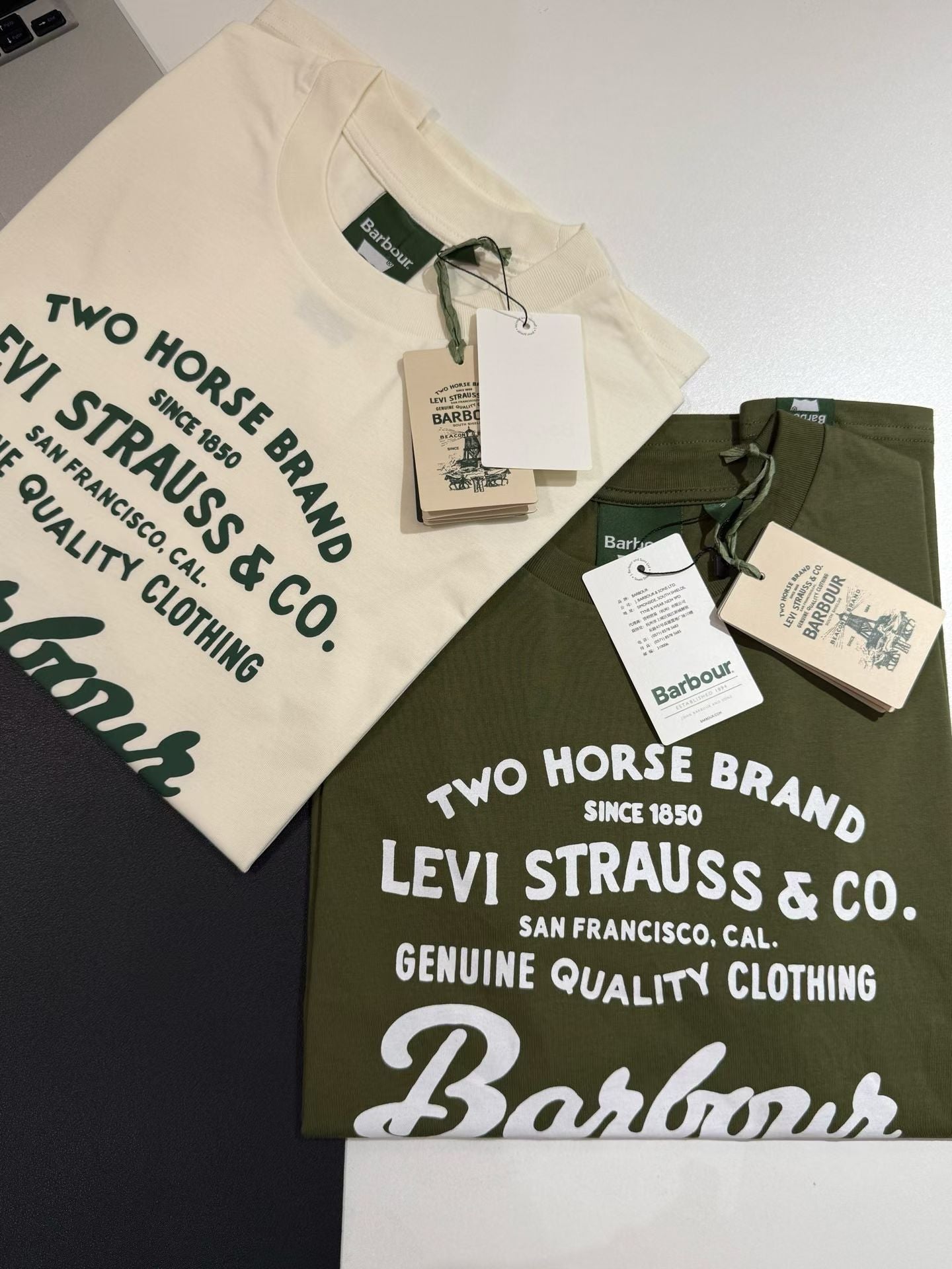 Barbour x Levi’s logo tee