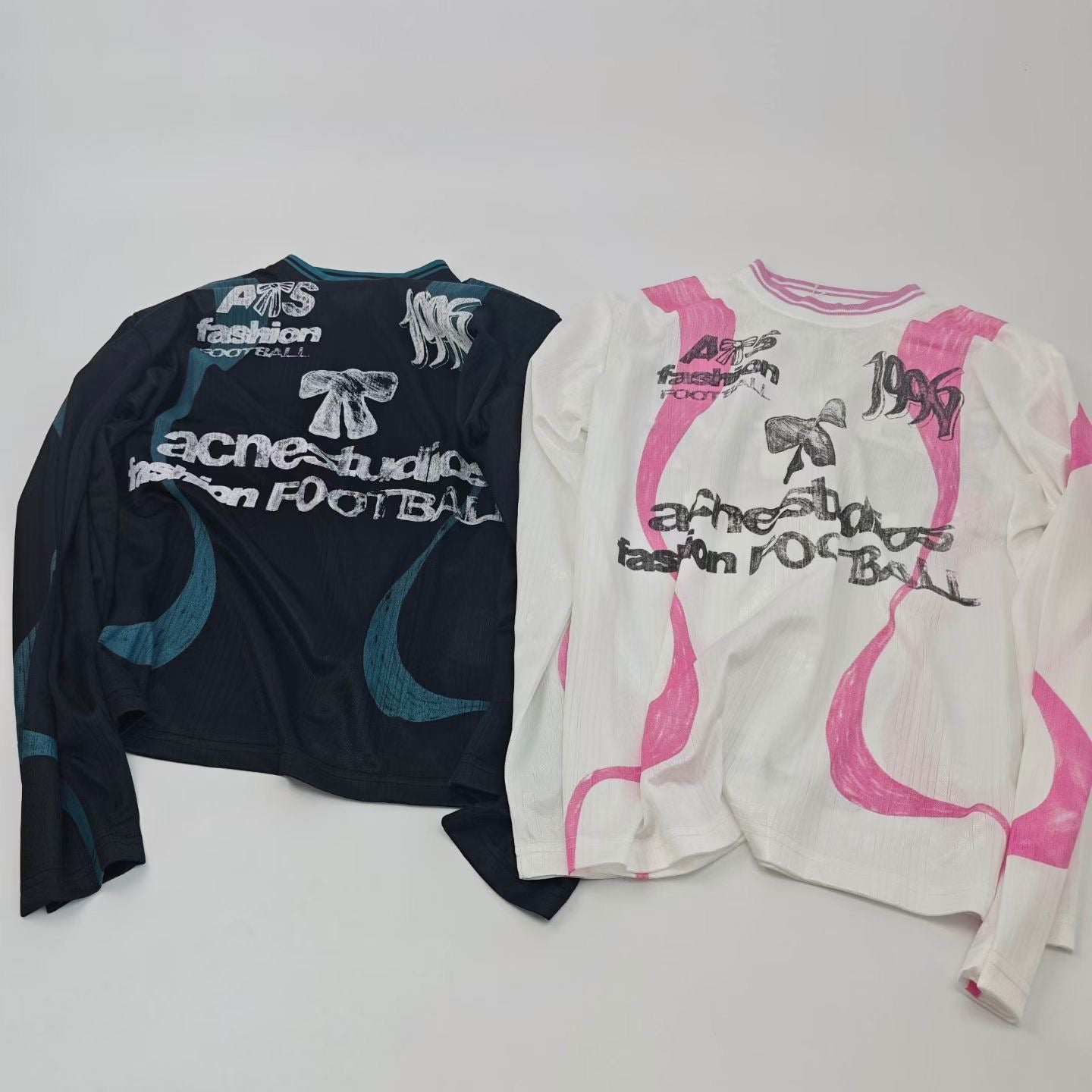 Acne studios 蝴蝶結足球長袖tee