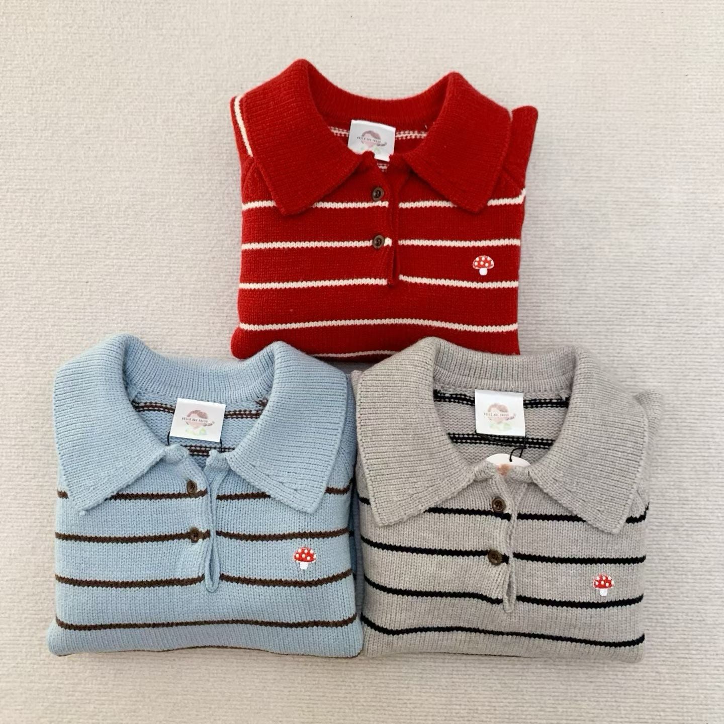 韓國Ade 磨菇polo shirt
