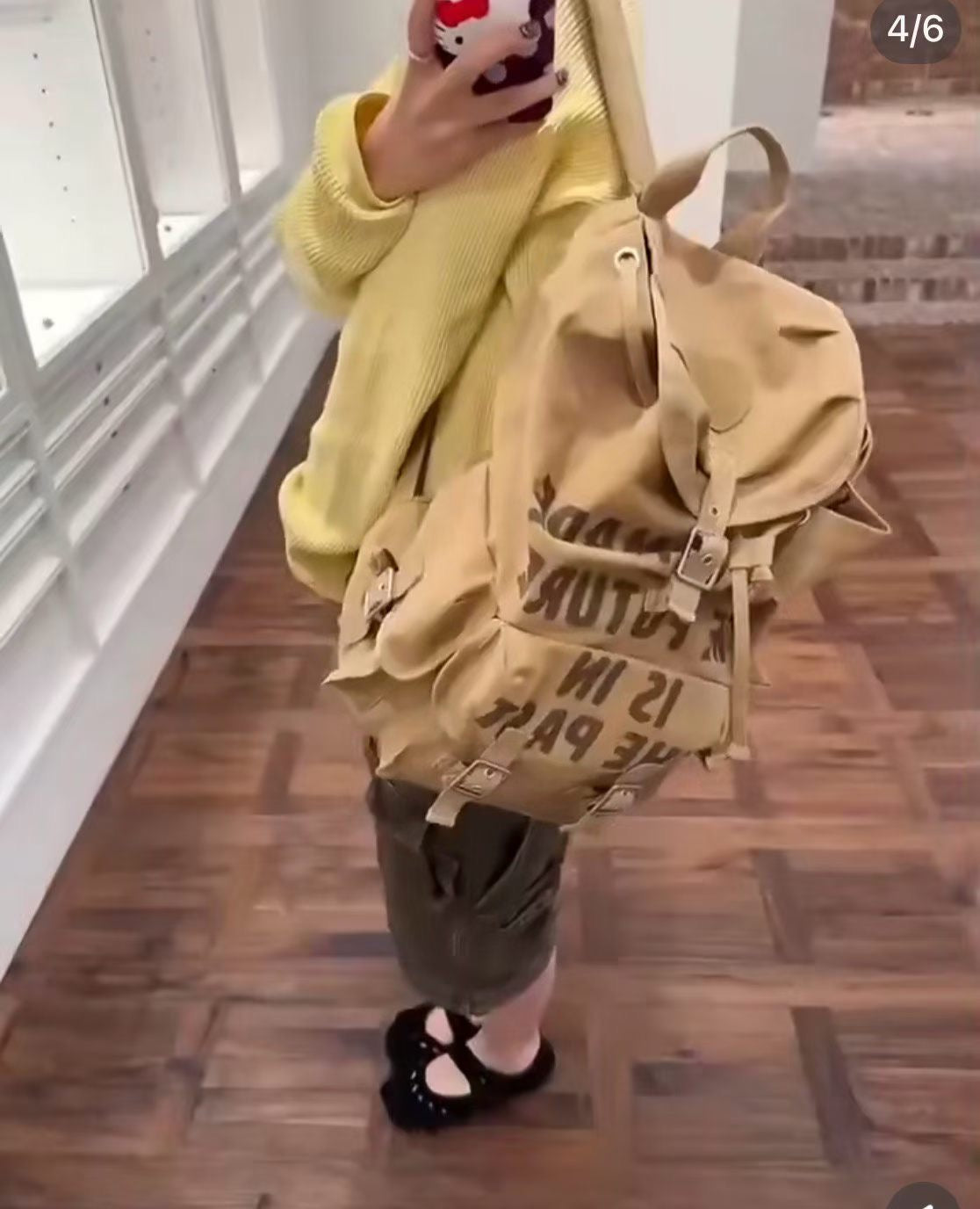 Human made backpack