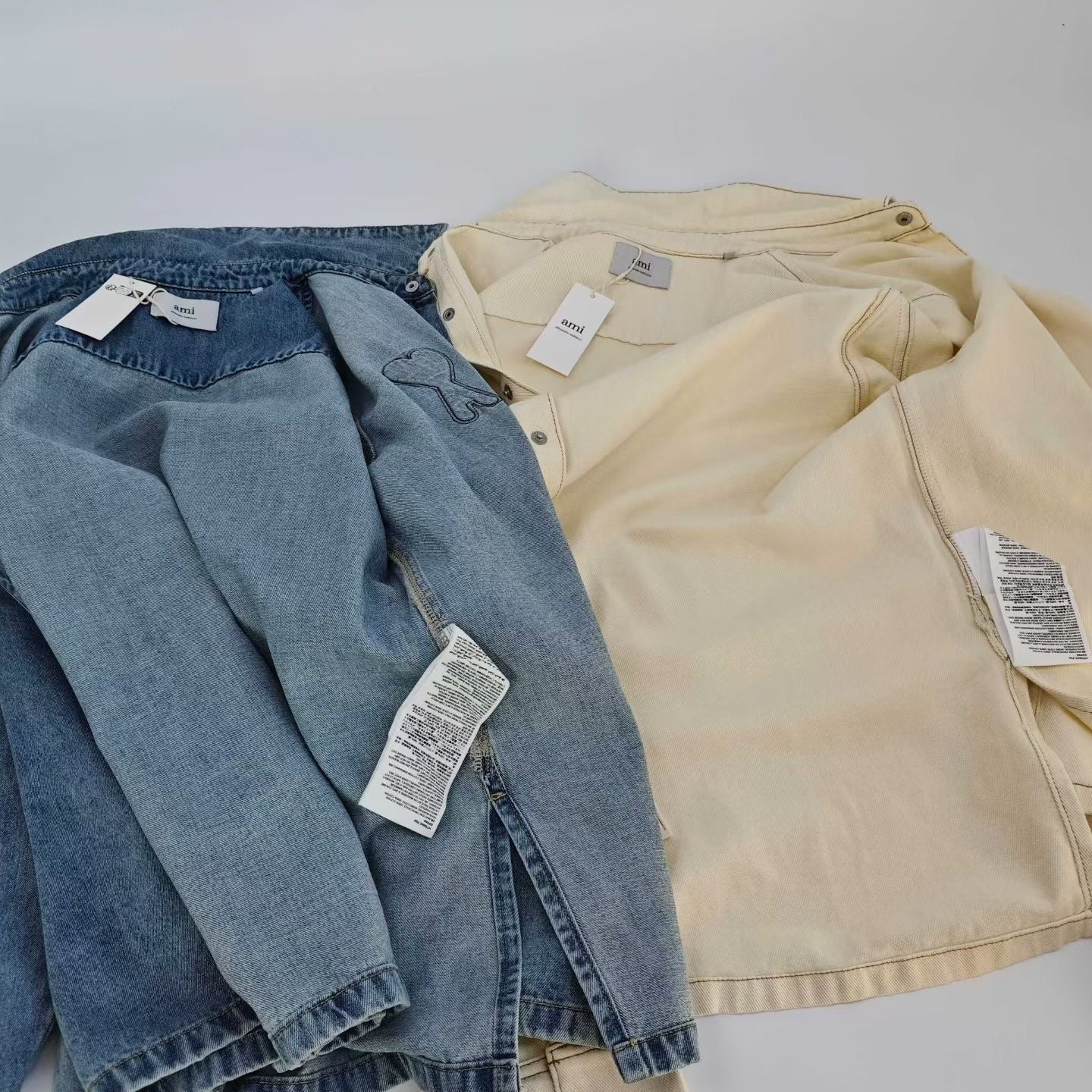 AMI 刺繡大logo牛仔裇衫