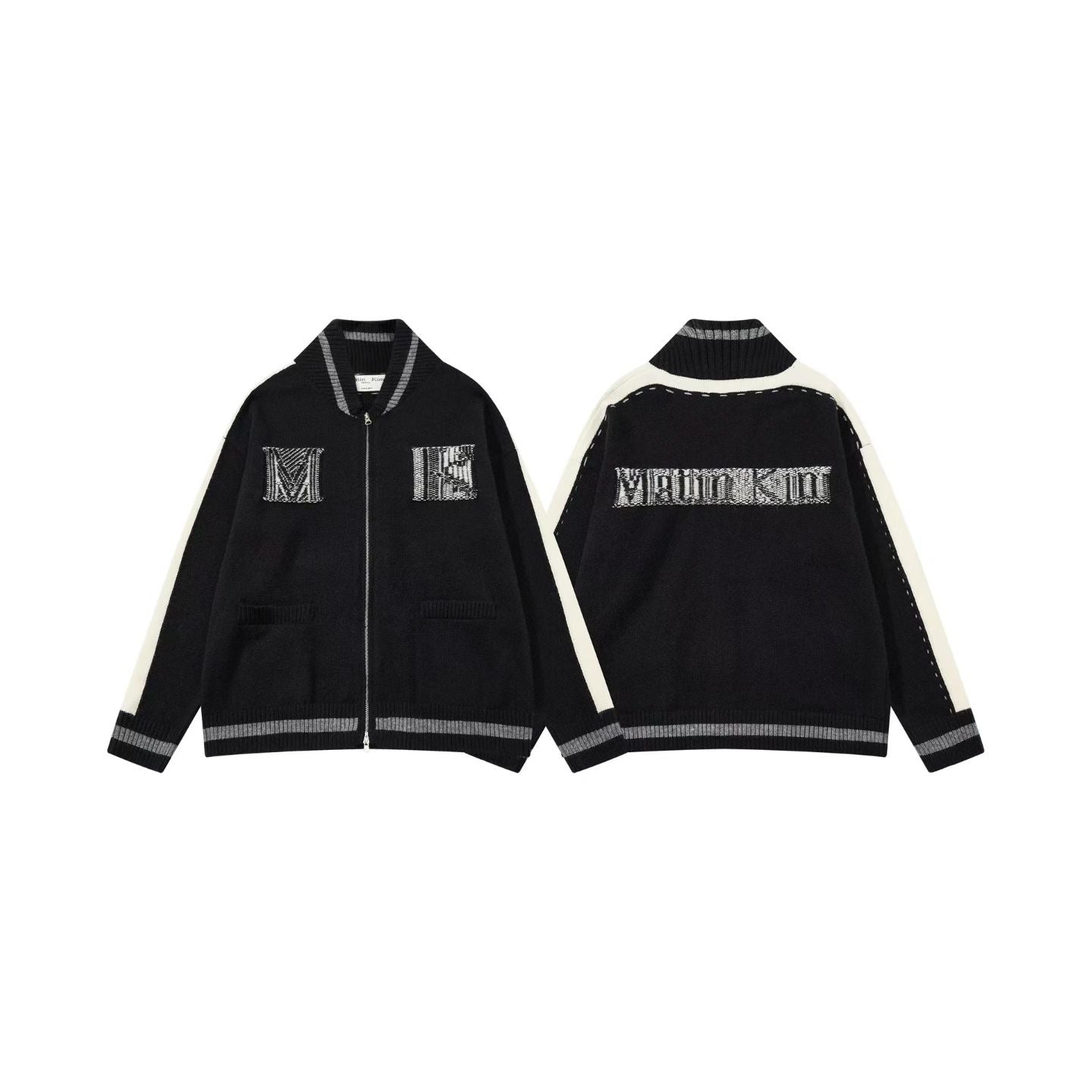 Matin Kim針織zip jacket