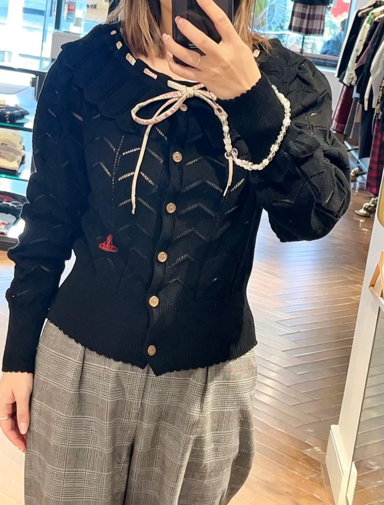 Vivienne Westwood 荷葉針織cardigan