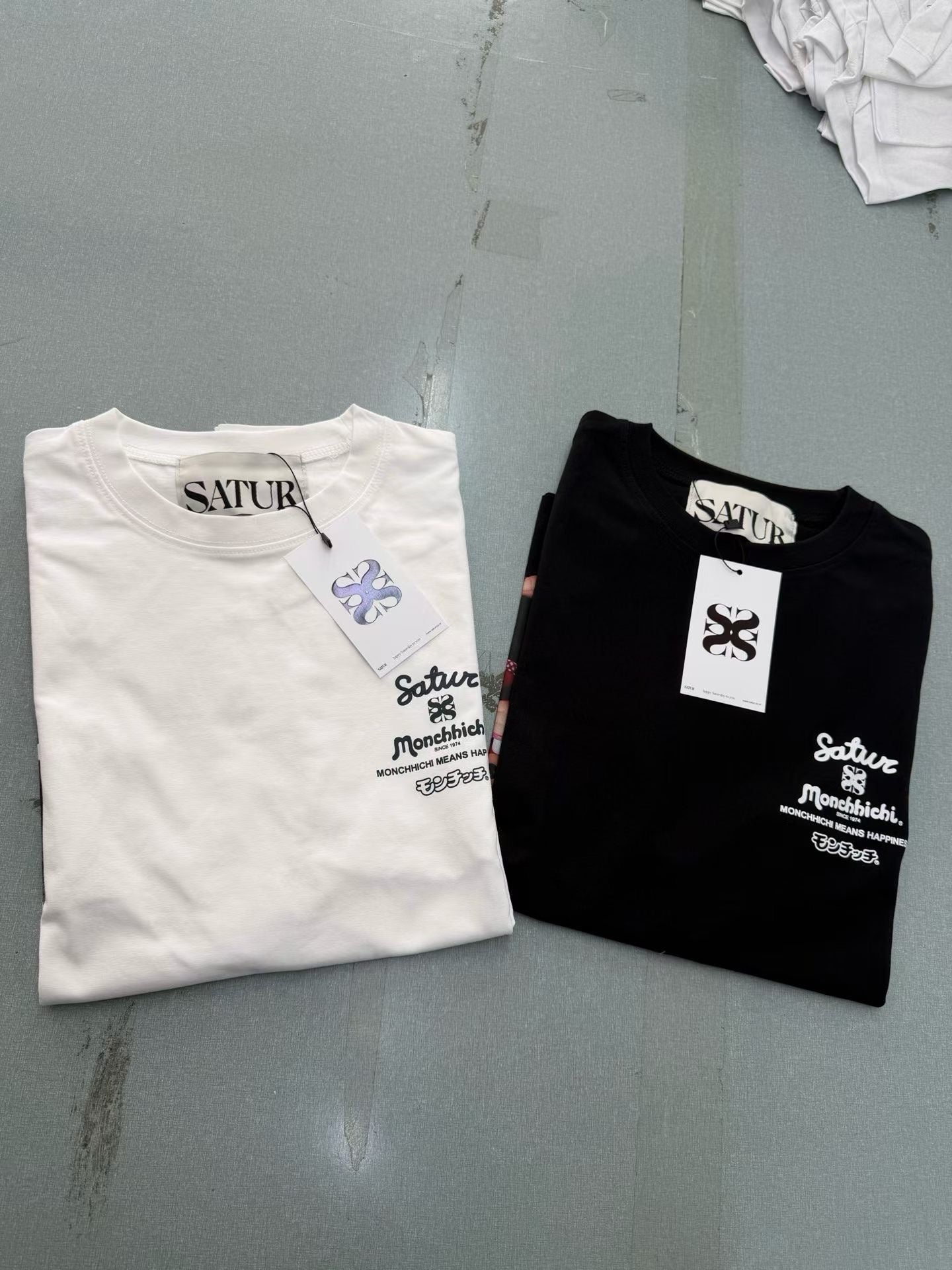 Satur x Monchhichi tee