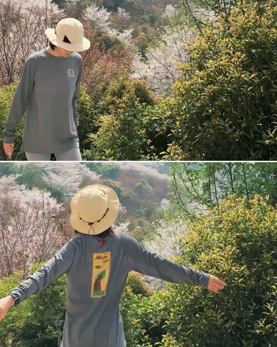 Mont-bell 50周年印花長袖tee