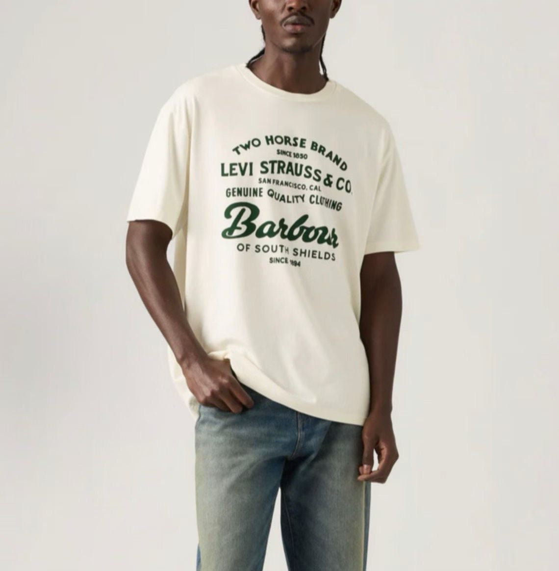 Barbour x Levi’s logo tee