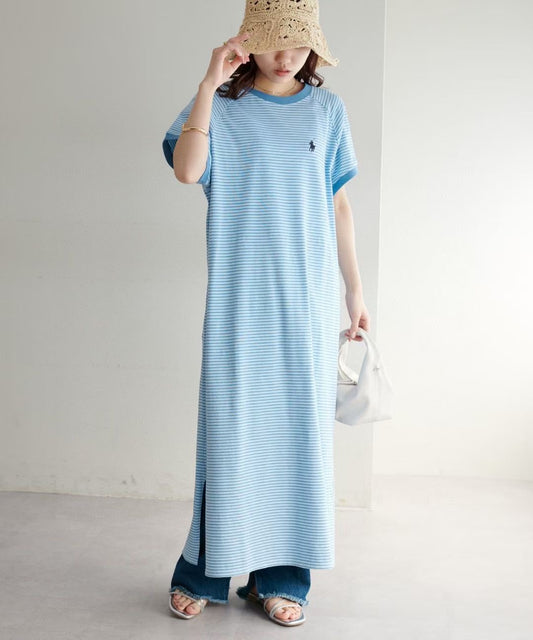 Polo間條one piece