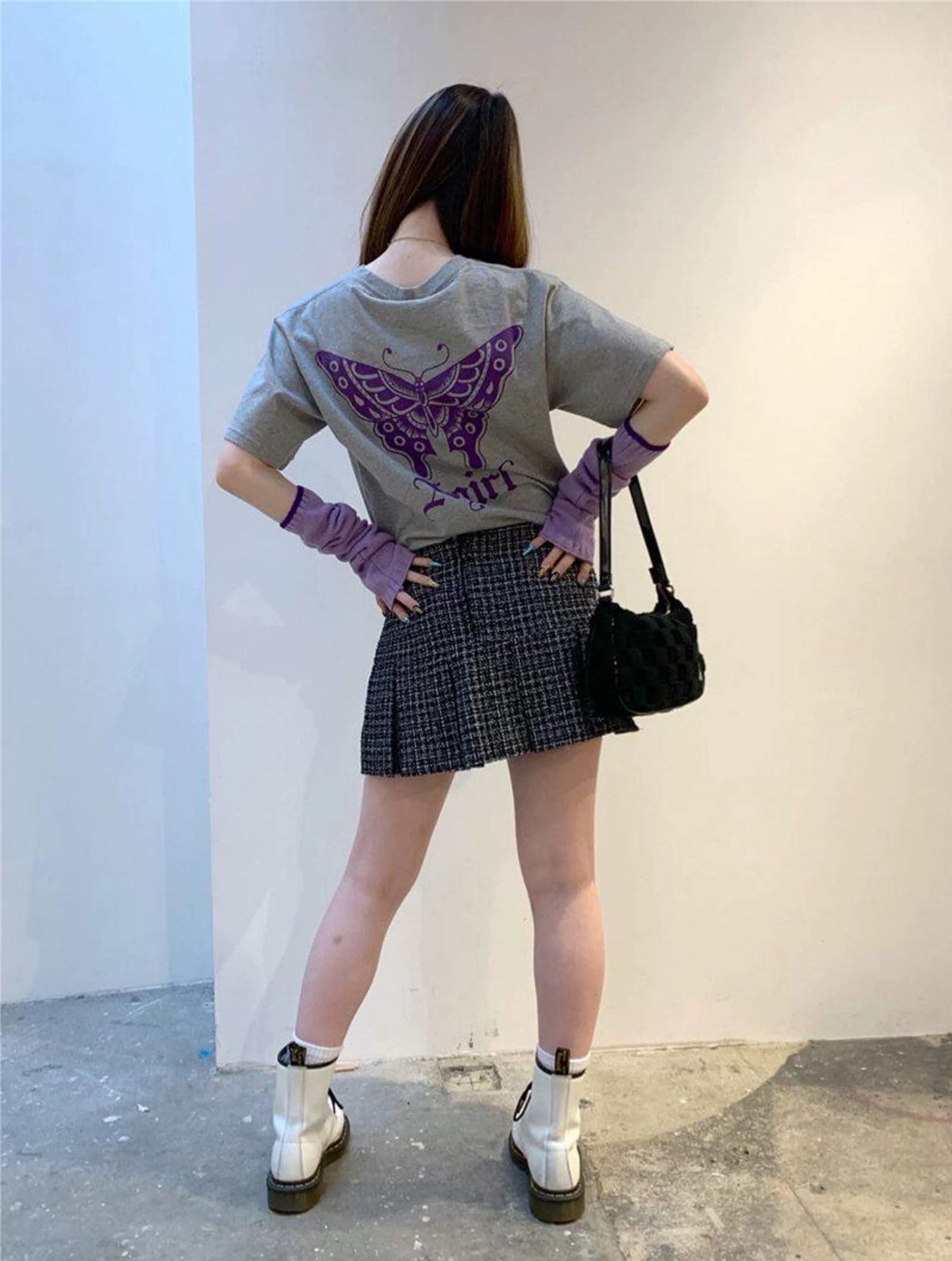 X girl butterfly tee
