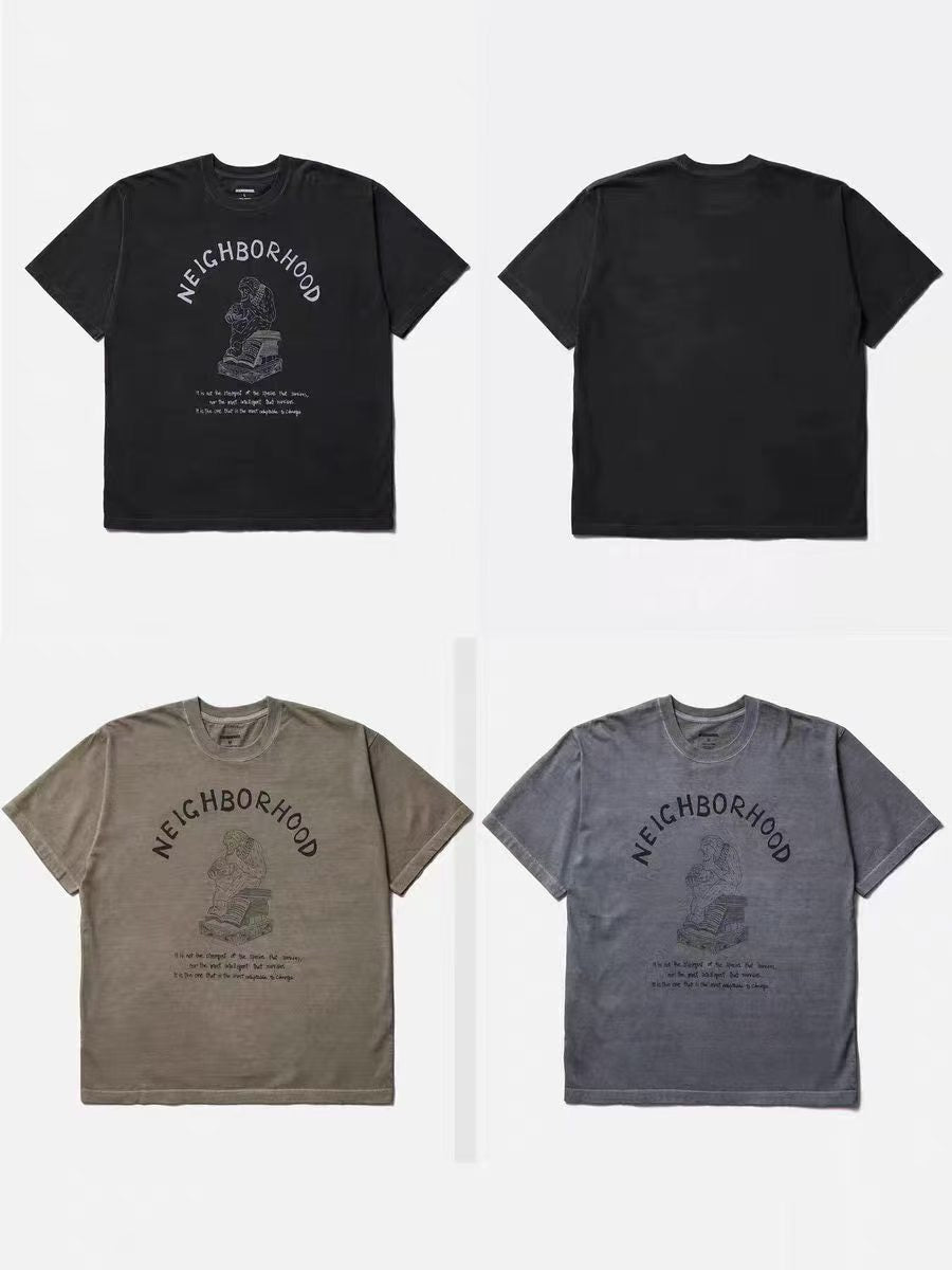 Neighbourhood 洗水logo tee