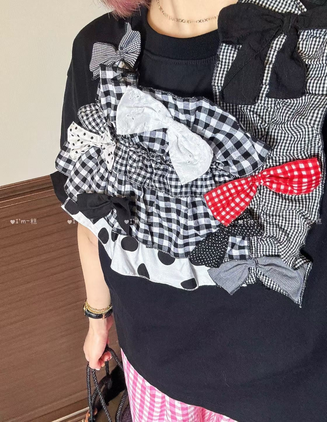Beams boy x tori to蝴蝶結tee