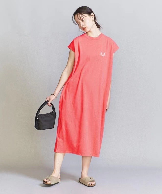 Fred Perry 刺繡one piece