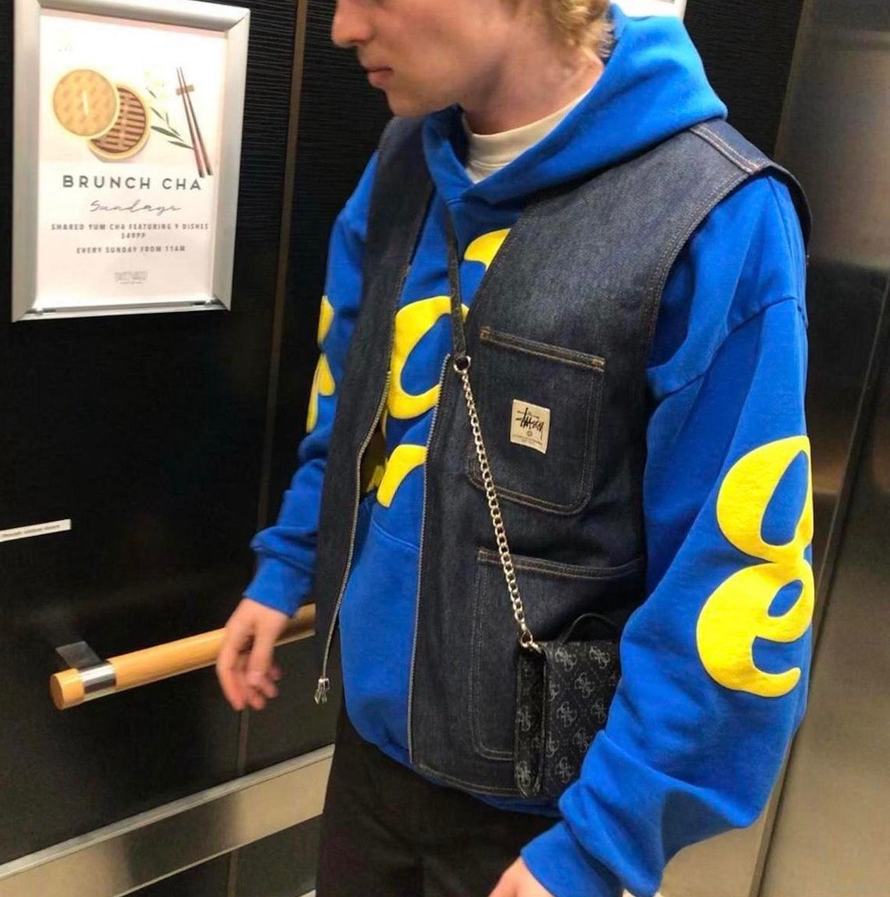 Stussy demin背心
