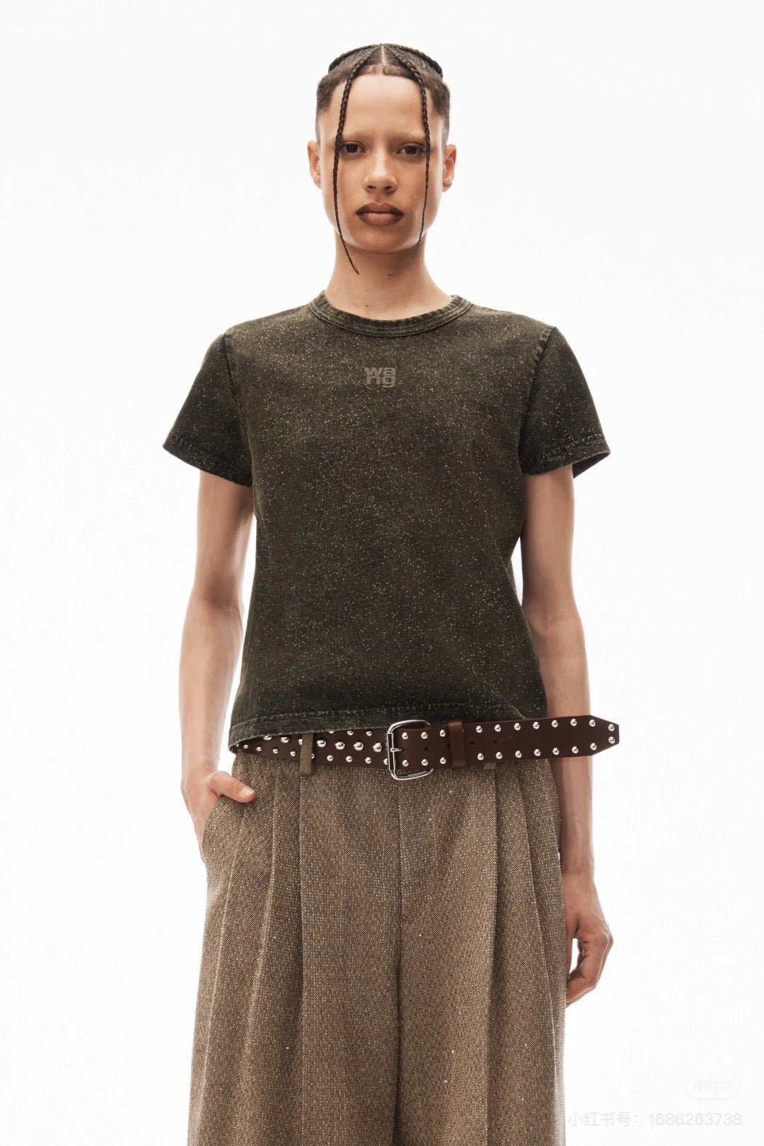 Alexwander wang logo tee