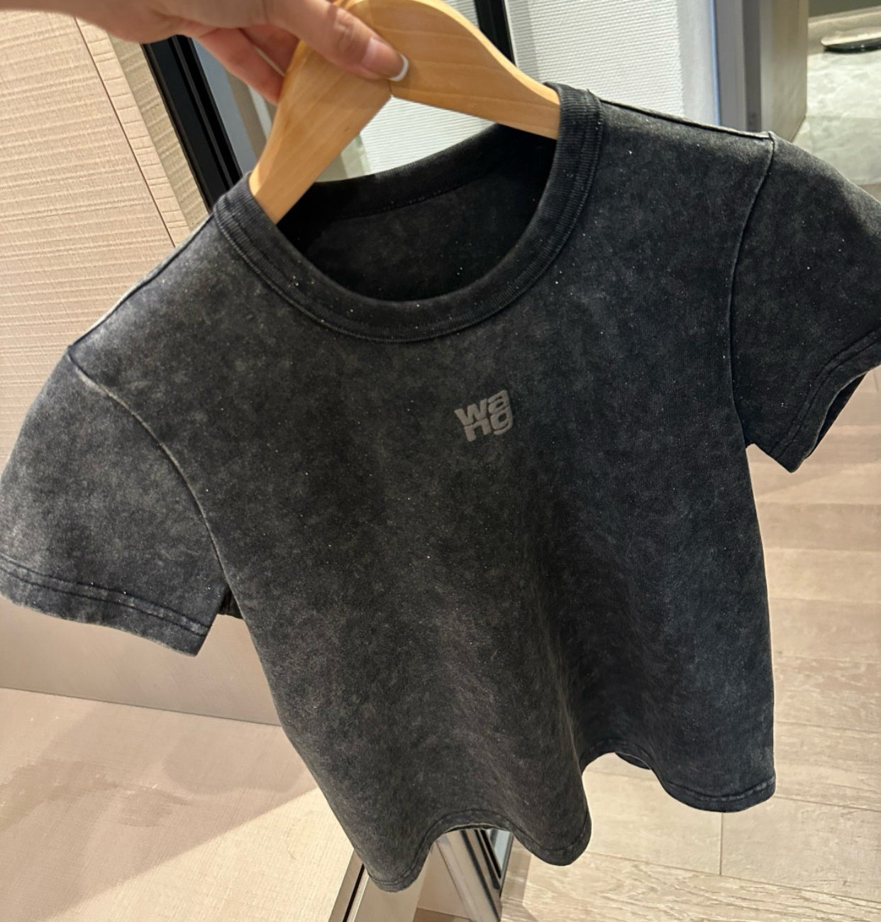 Alexwander wang logo tee