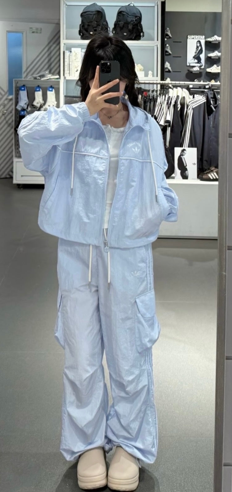 Adidas短身風褸