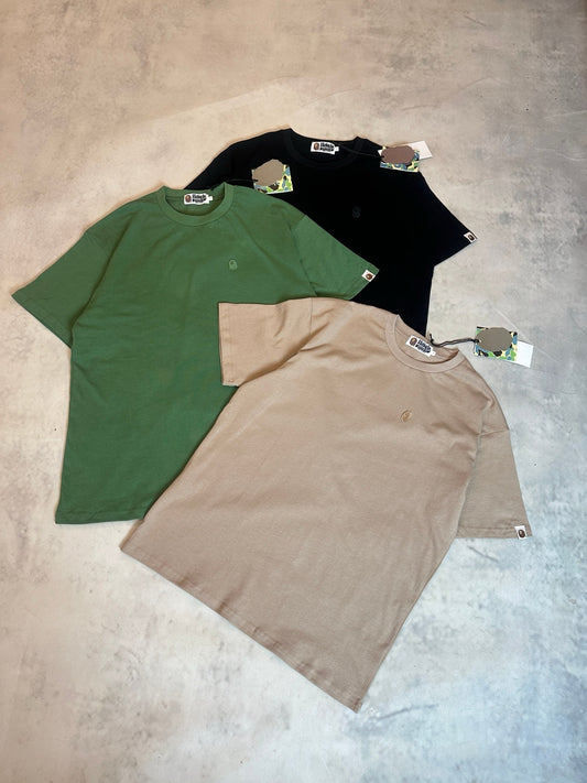 A bathing ape 猿人logo tee