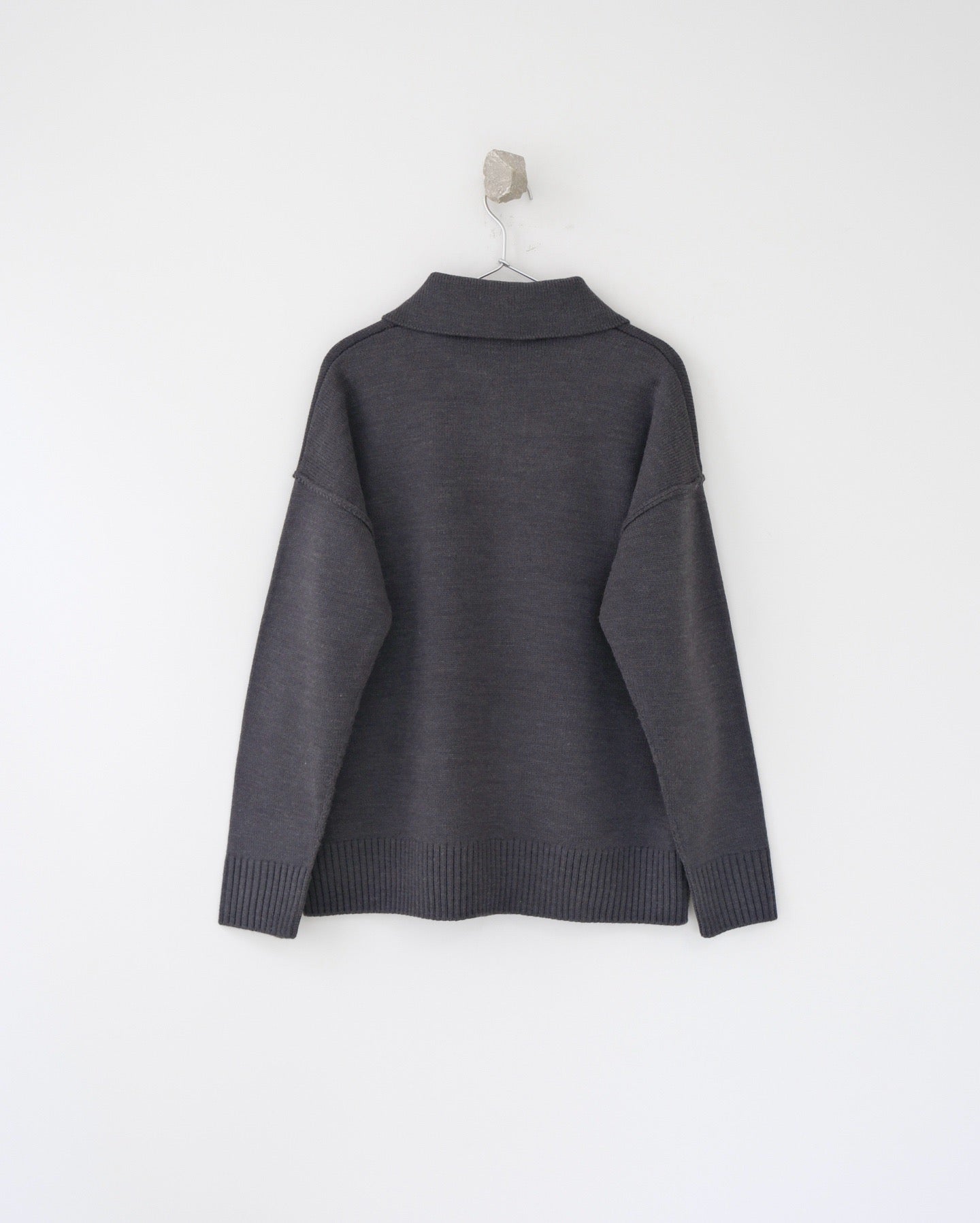 Ami羊毛料polo shirt