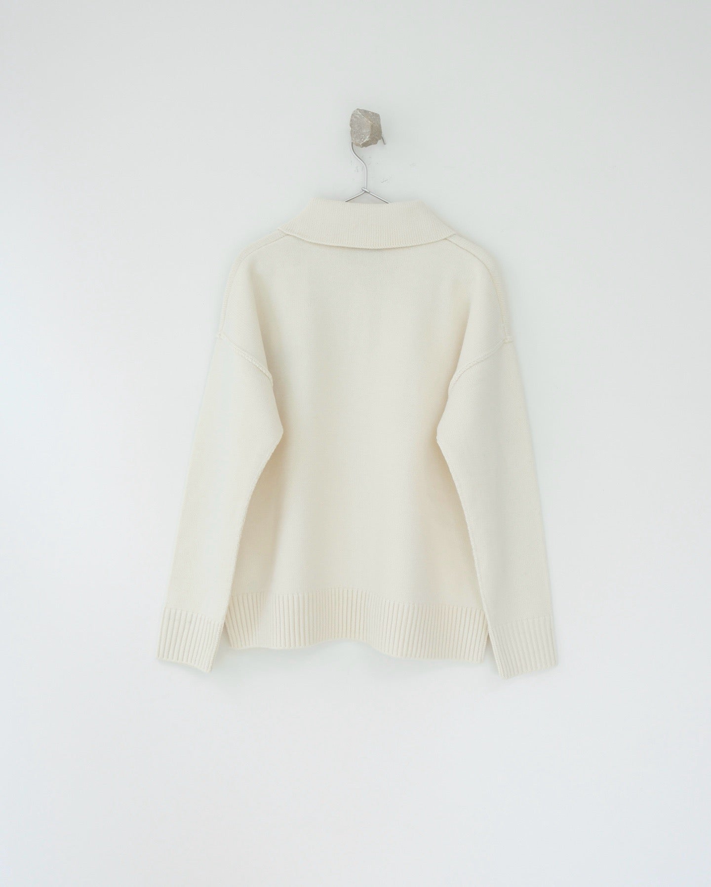 Ami羊毛料polo shirt