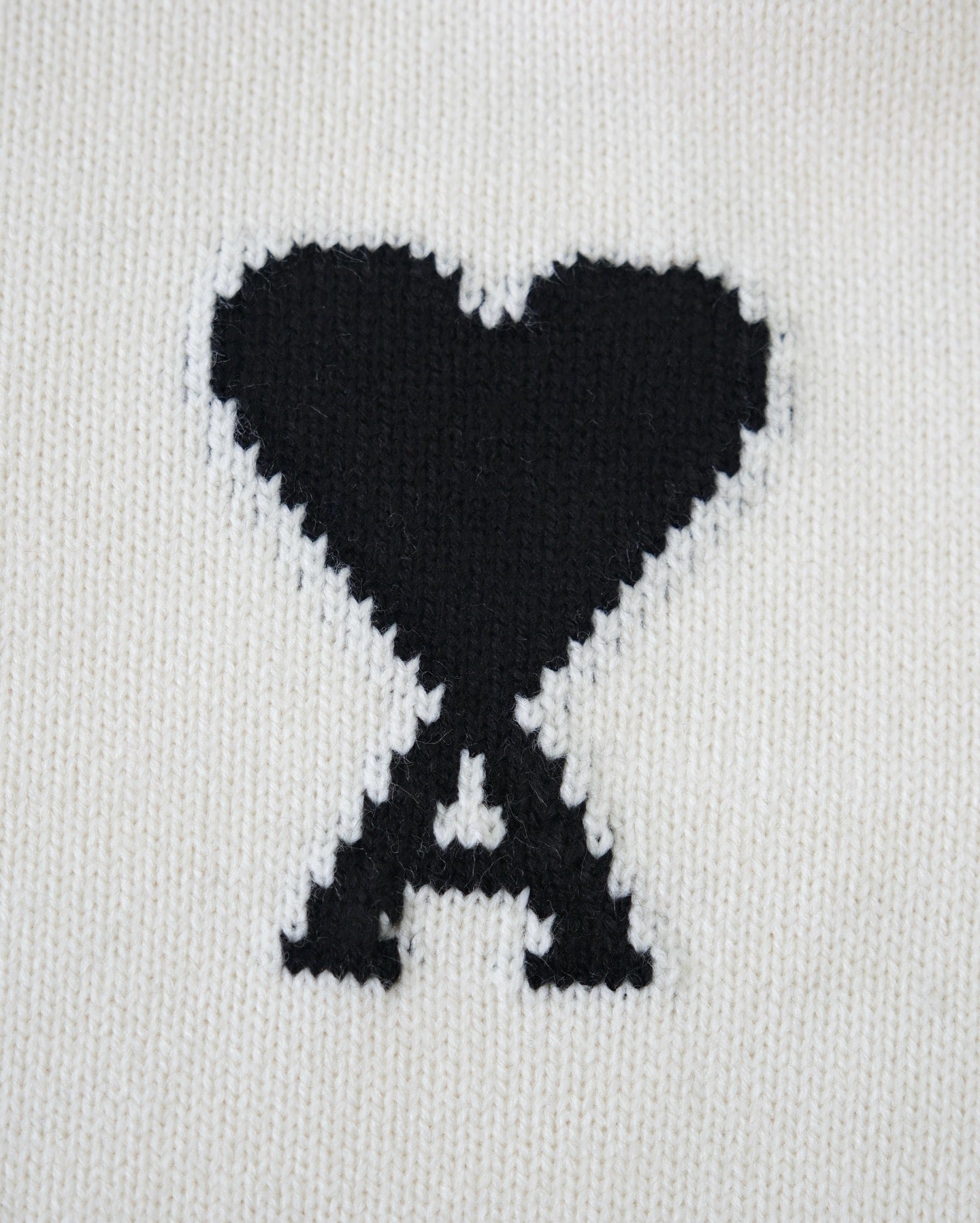 Ami羊毛料polo shirt