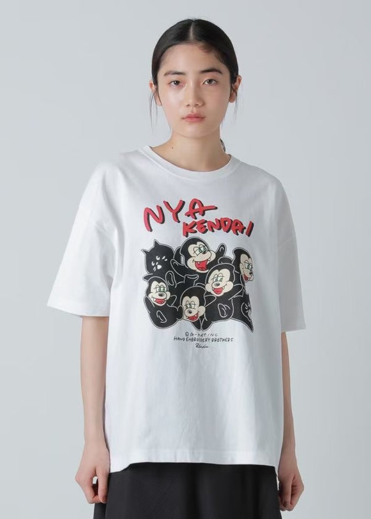 NYA 怪貓印花tee