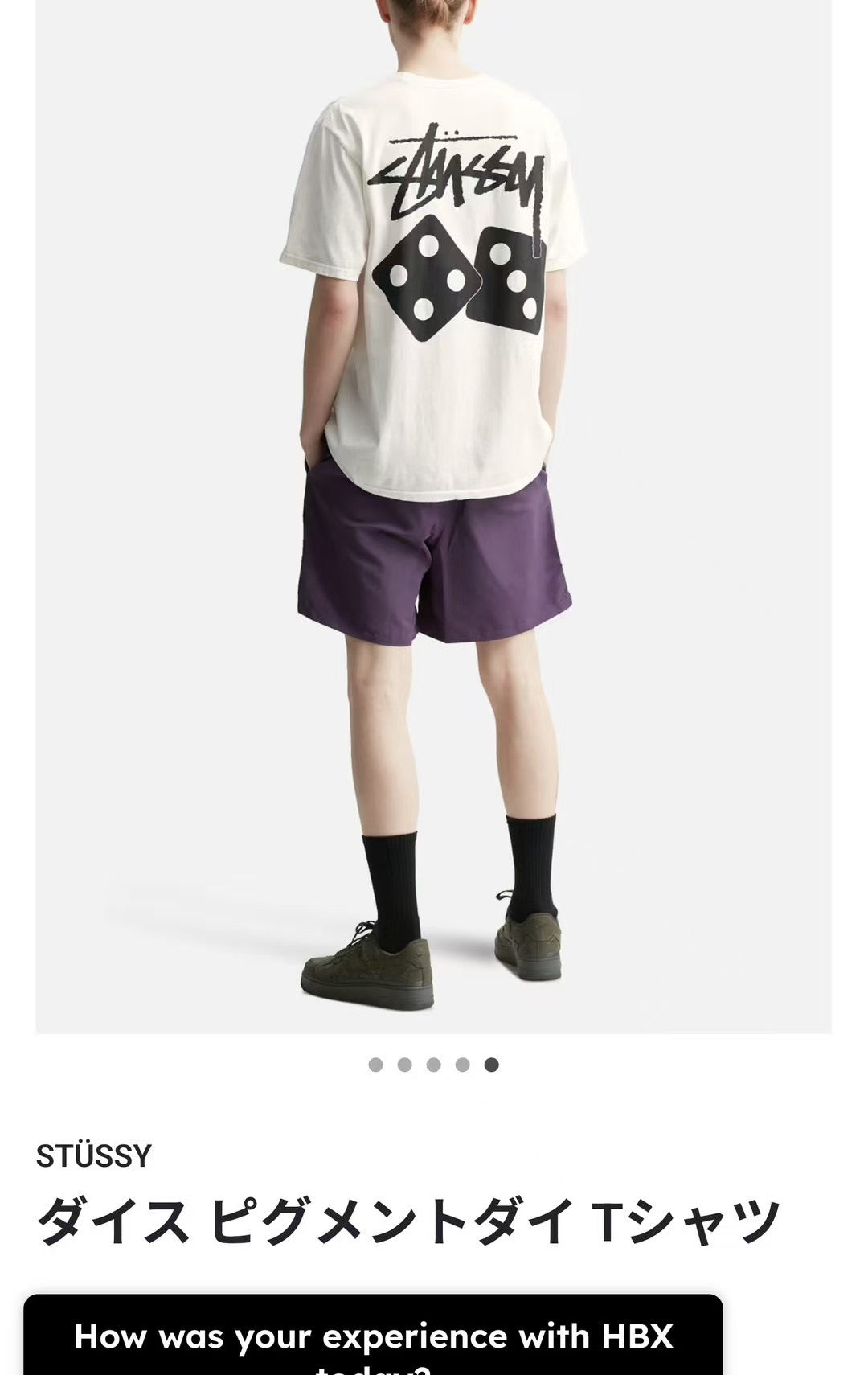 Stussy骰子tee