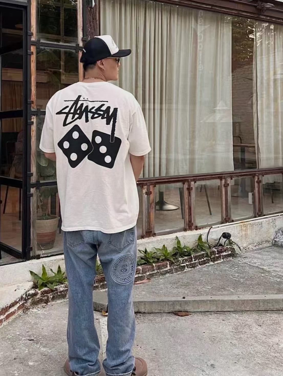 Stussy骰子tee