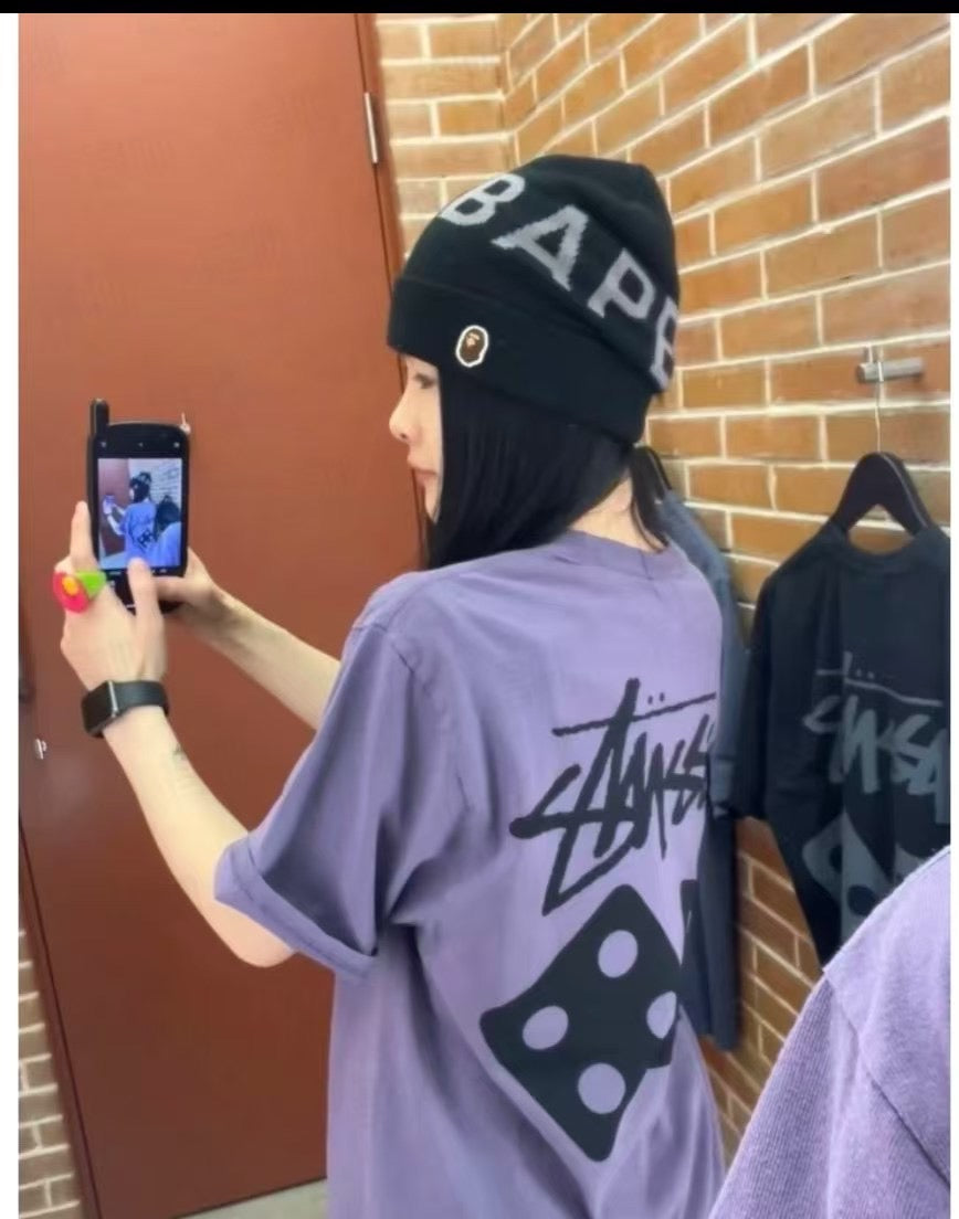 Stussy骰子tee