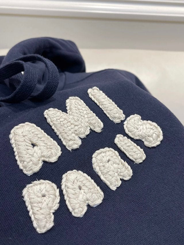 AMI 刺繡hoodies
