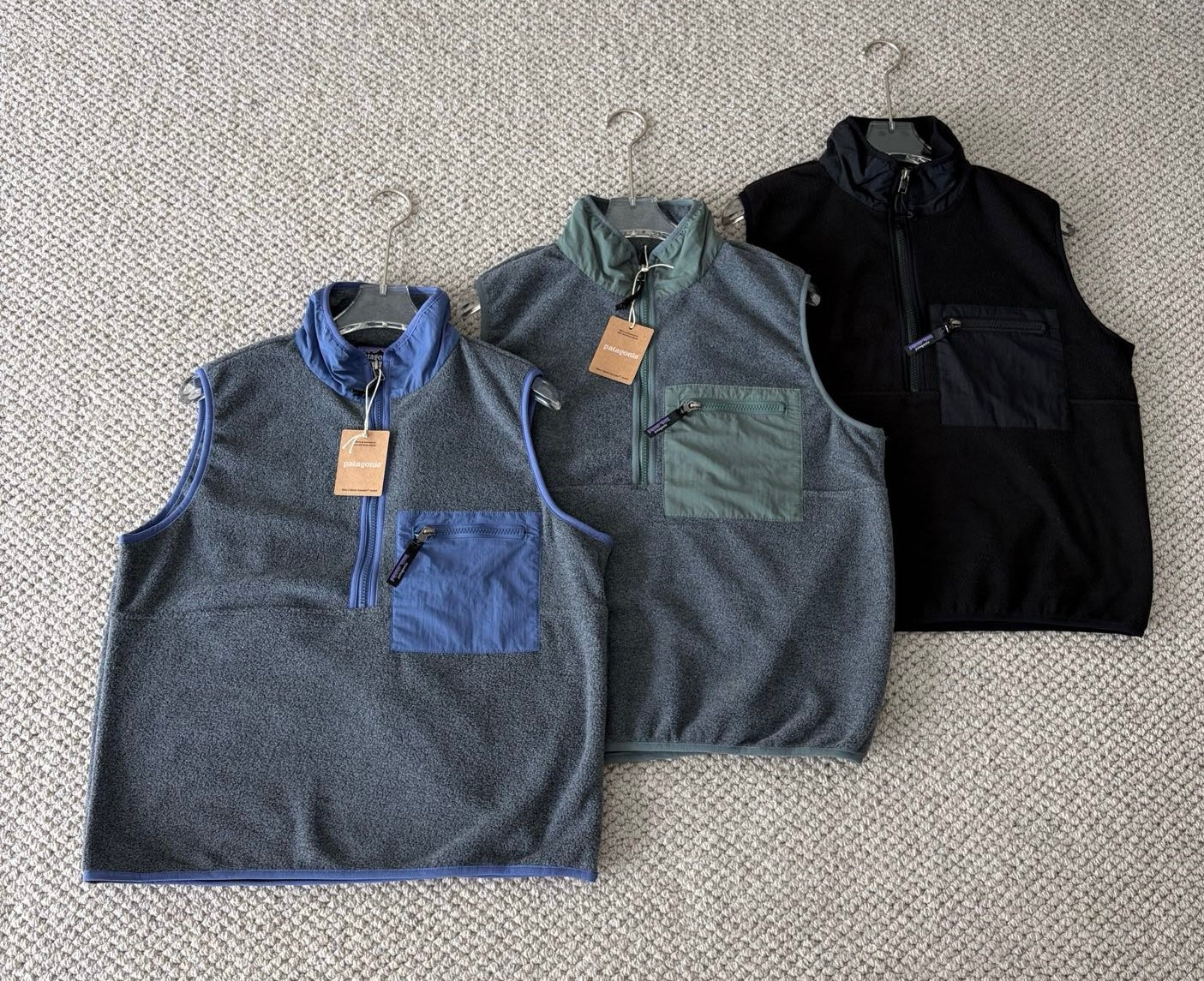 Patagonia 撞色半拉鏈背心