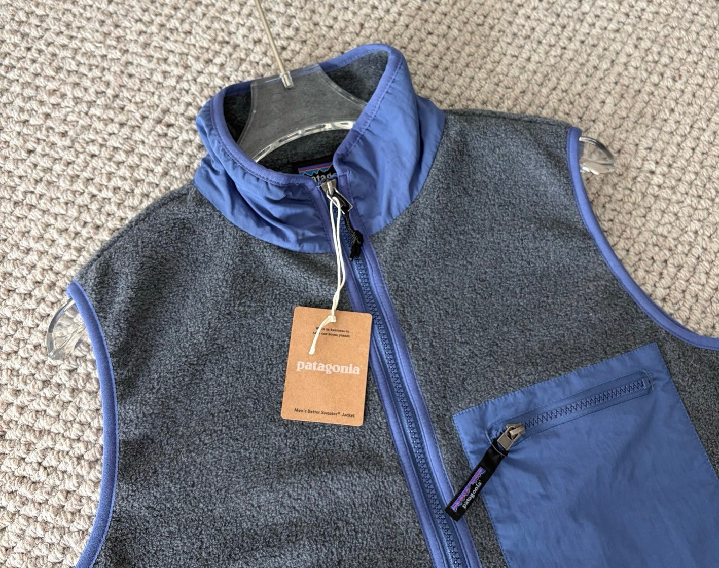 Patagonia 撞色半拉鏈背心