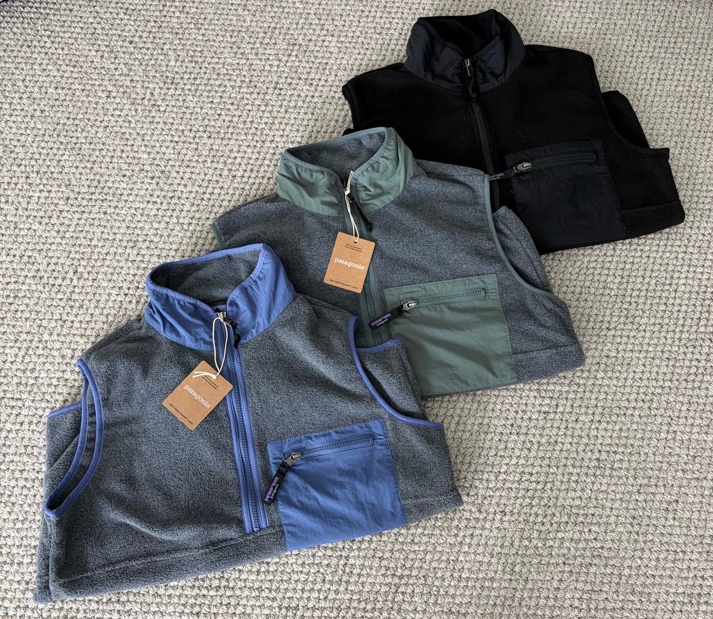 Patagonia 撞色半拉鏈背心