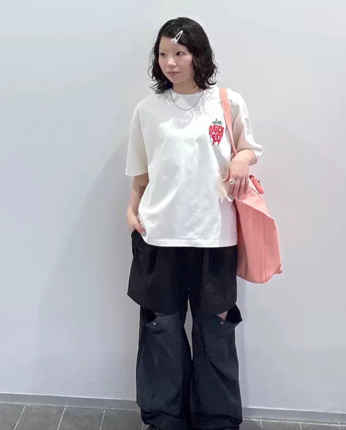 Milkfed strawberry logo tee