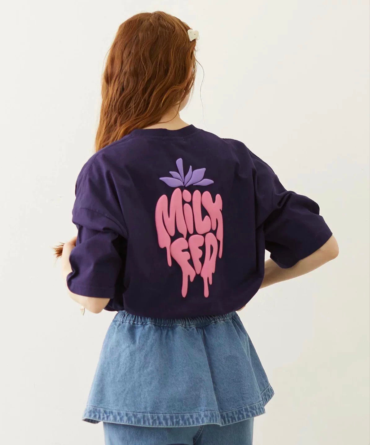 Milkfed strawberry logo tee