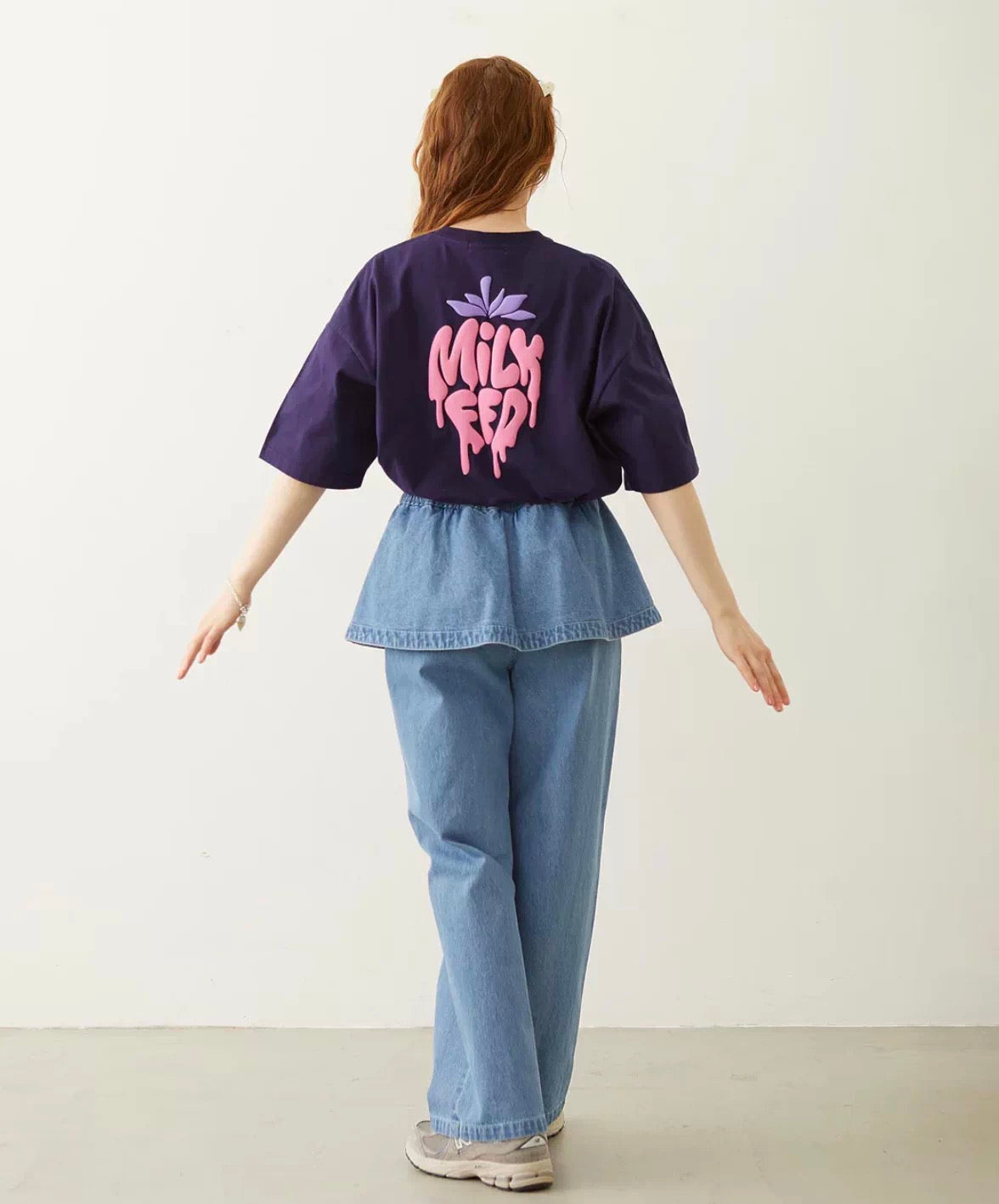 Milkfed strawberry logo tee