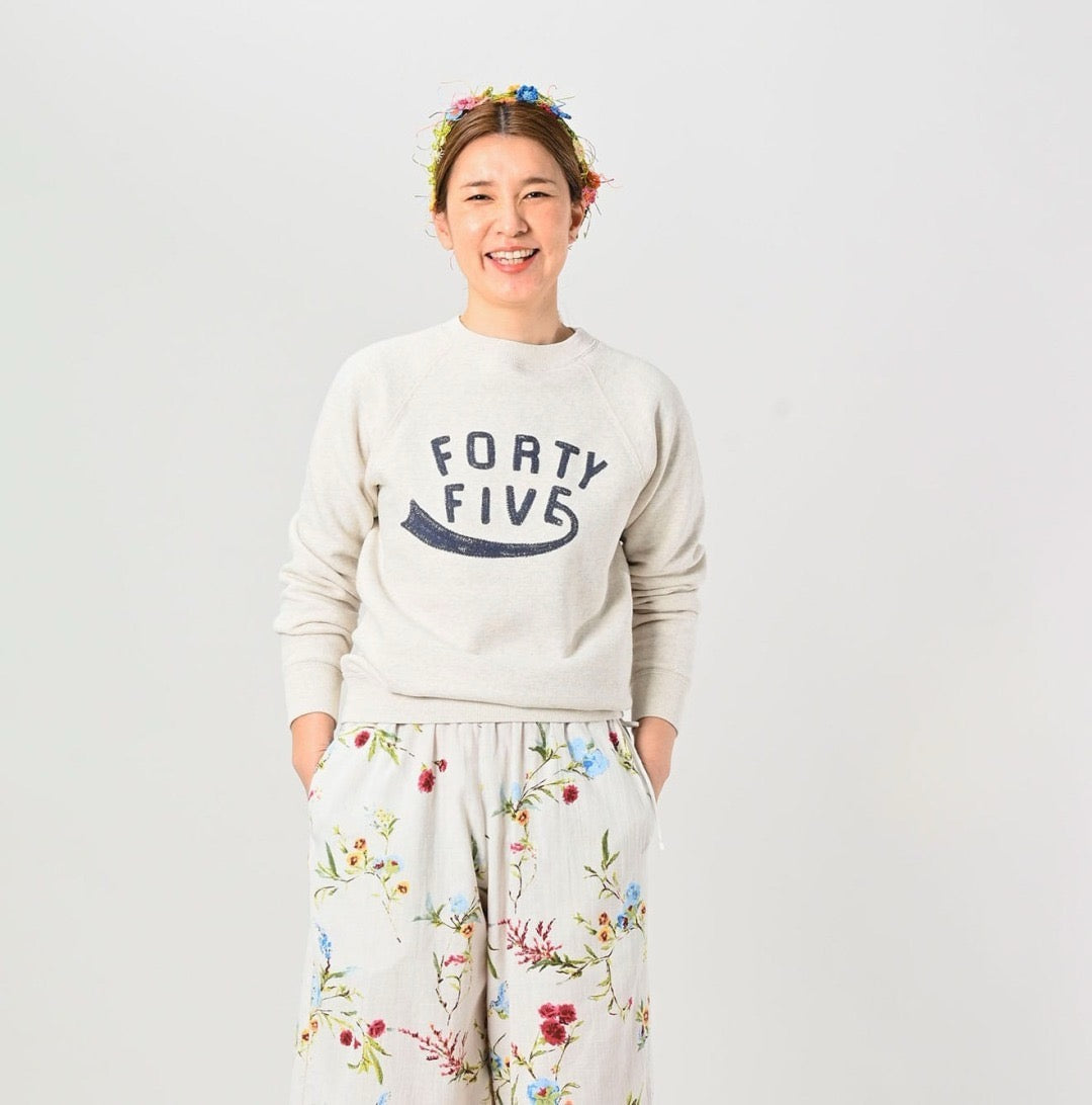 45R logo 圓領衛衣