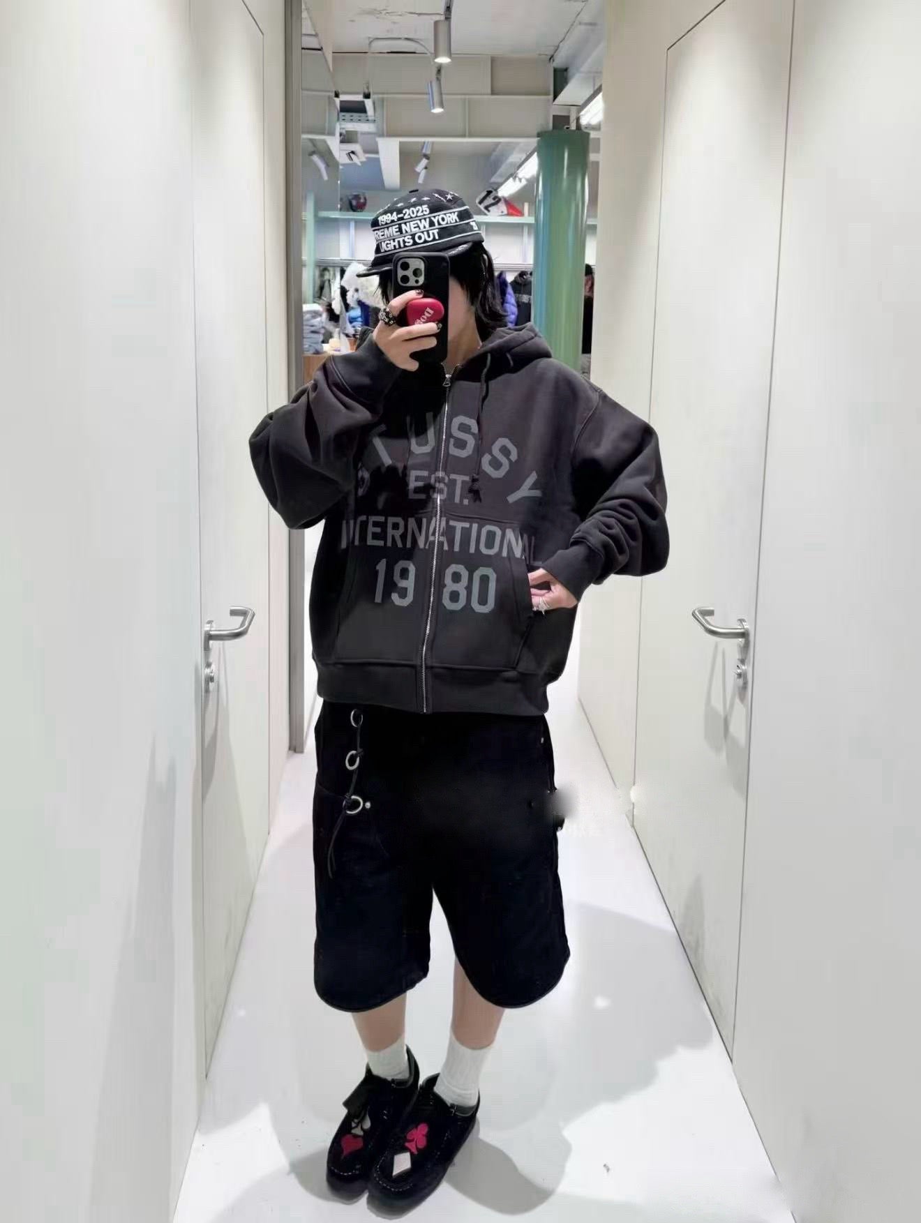 Stussy logo hoodies jacket