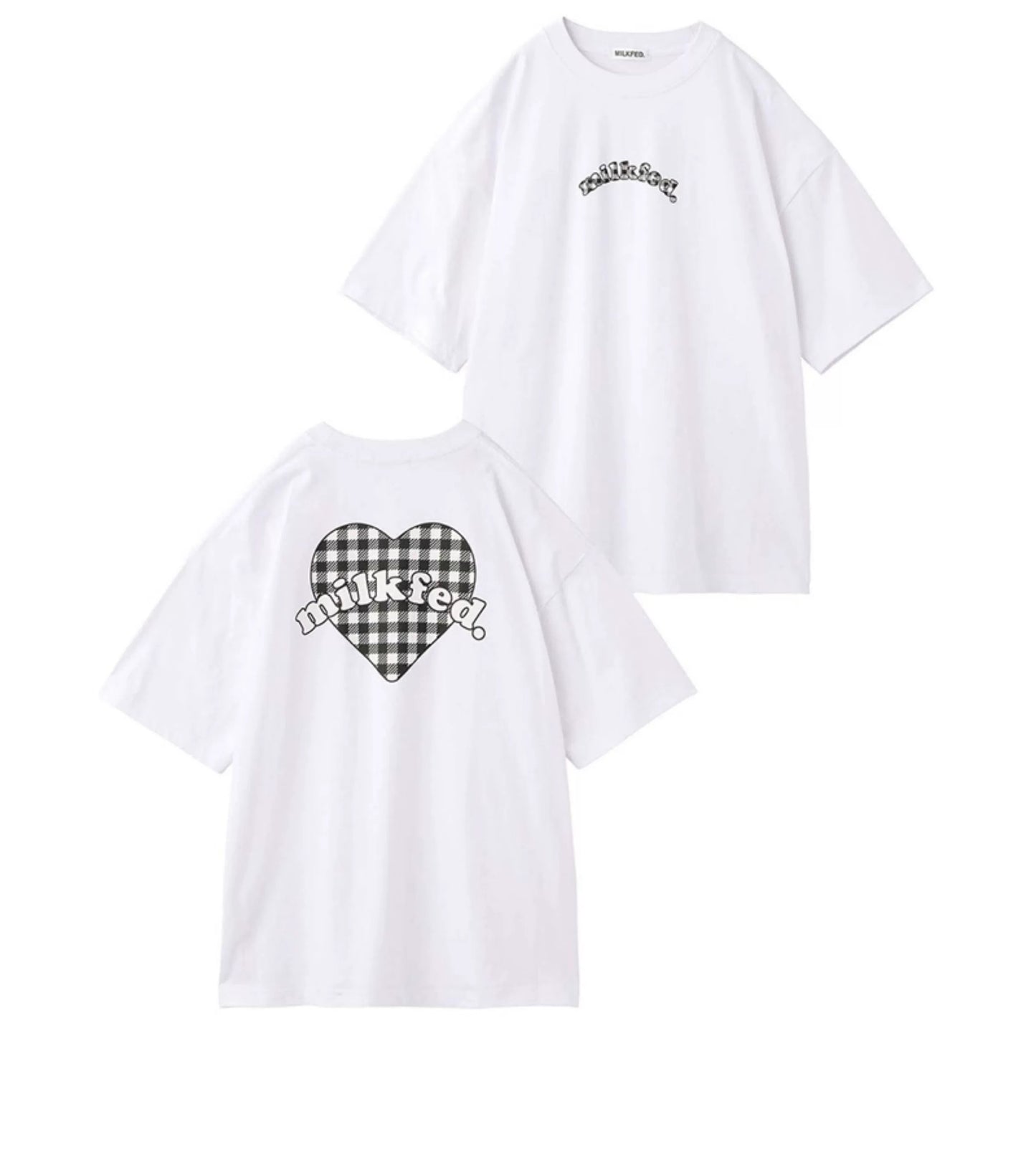 Milkfed 心心格仔tee