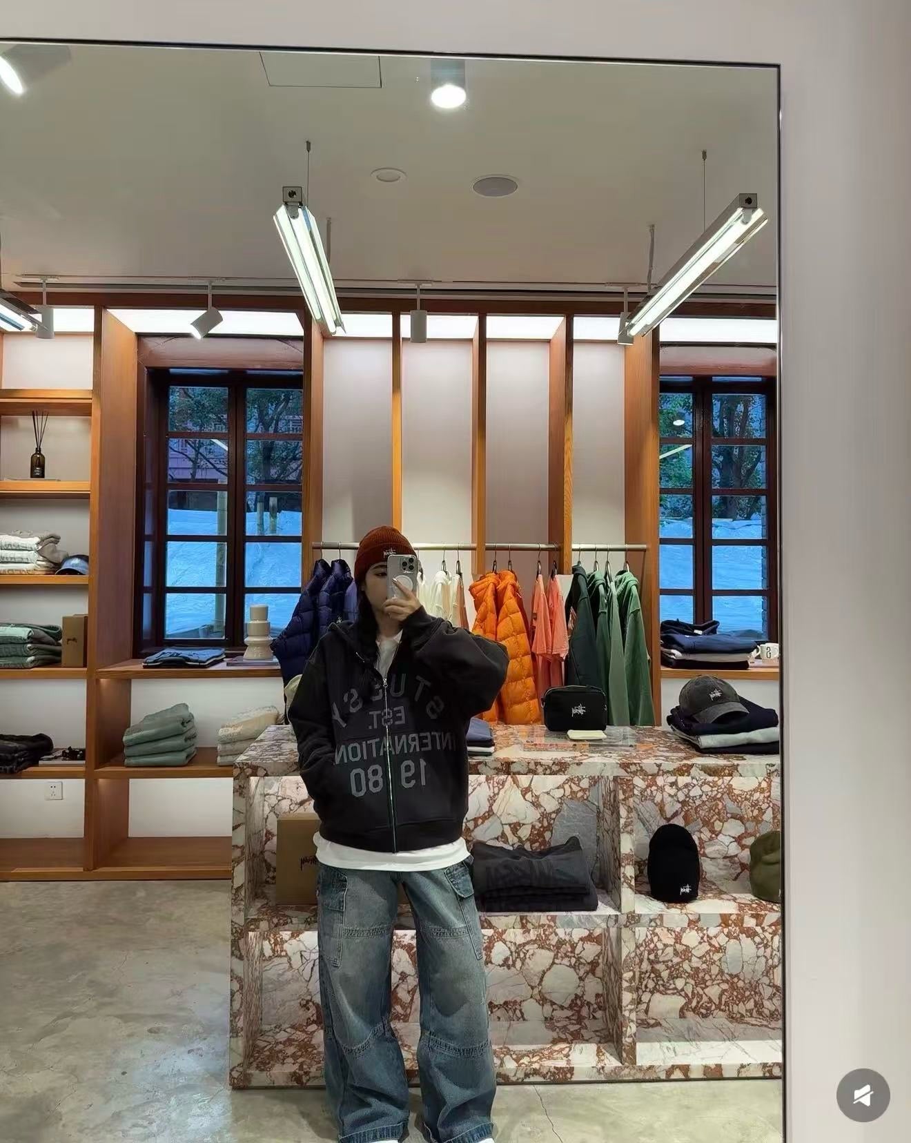 Stussy logo hoodies jacket