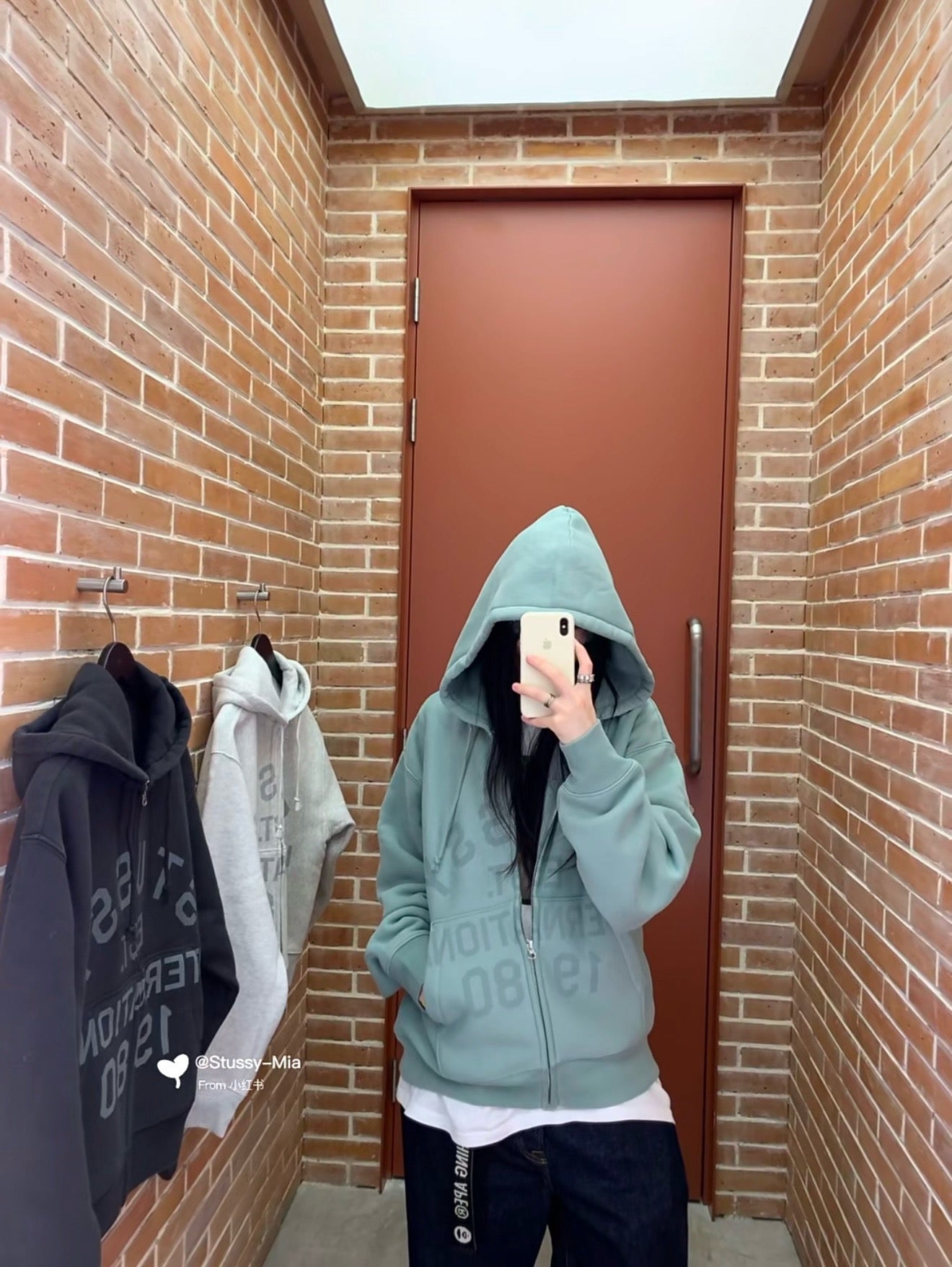 Stussy logo hoodies jacket