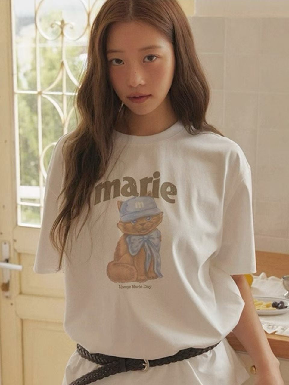 Marie Claire cat tee