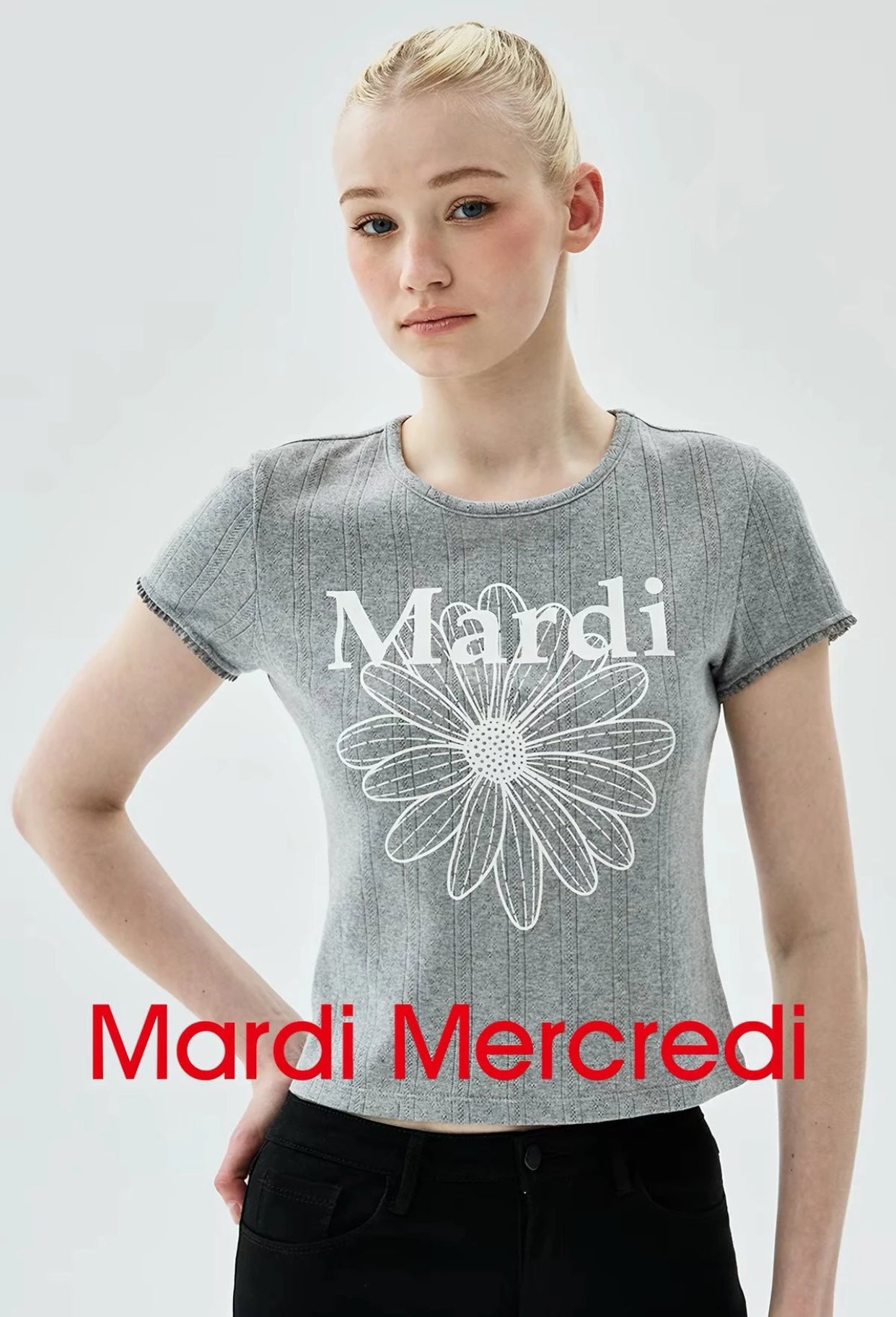 Mardi Mercredi 短身tee