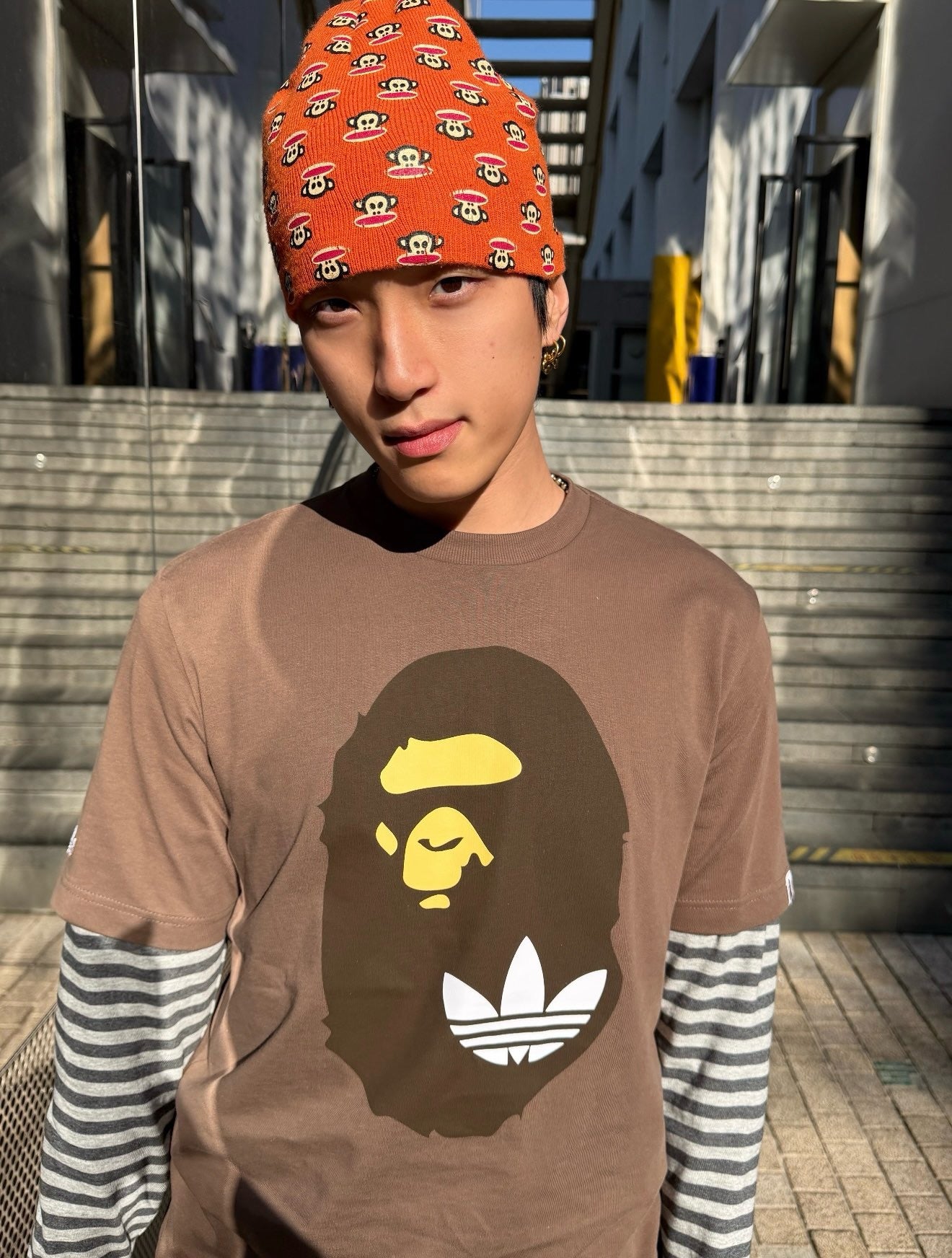 A bathing ape x adidas tee