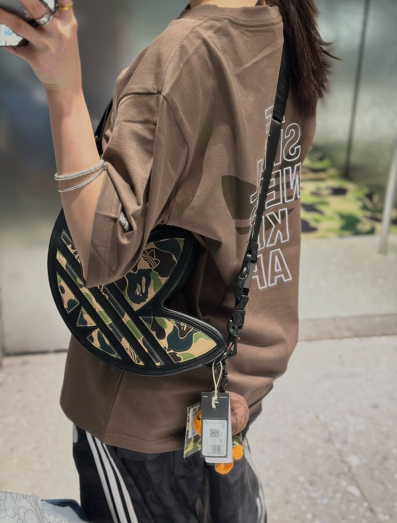 A bathing ape x adidas tee