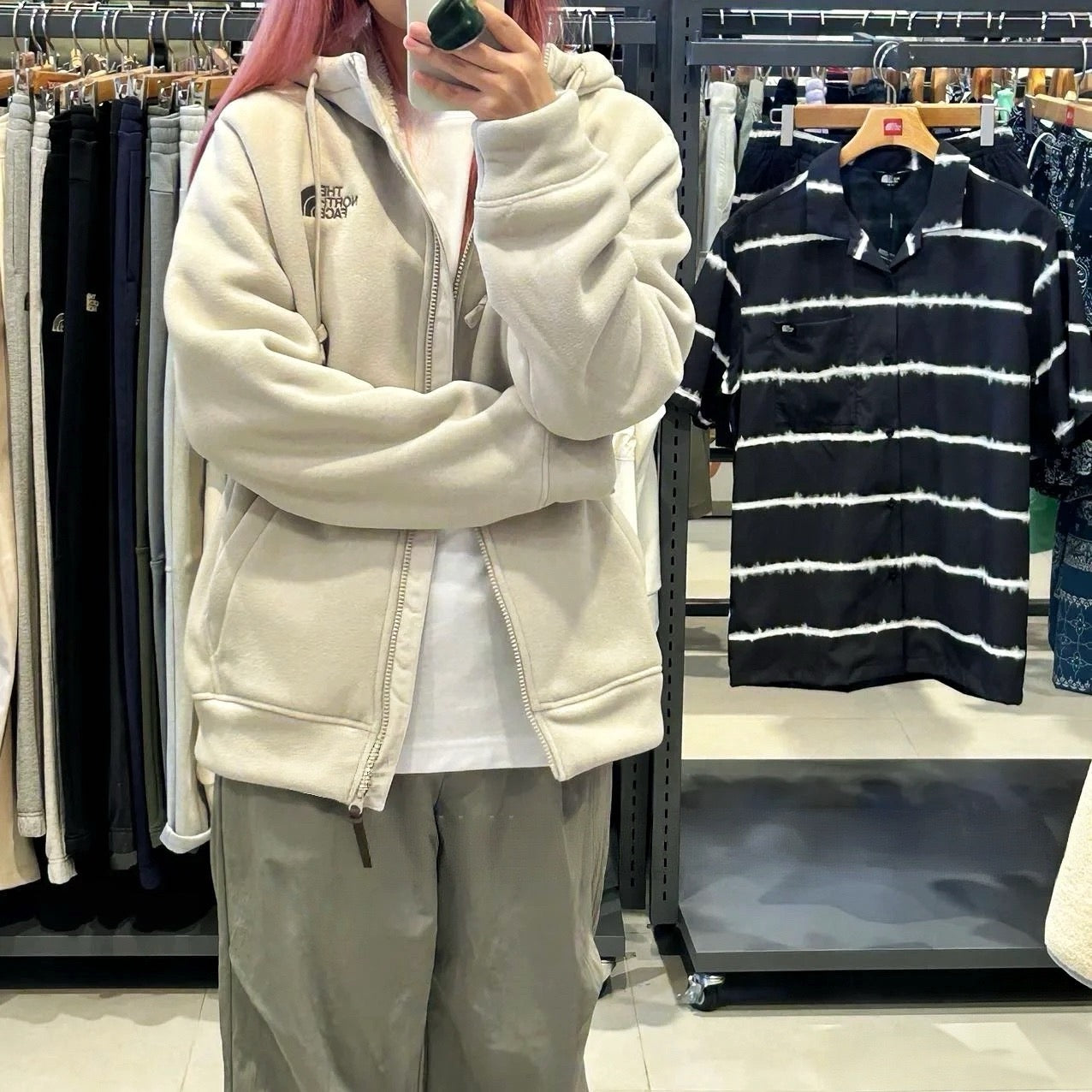 韓國TNF 抓絨外套