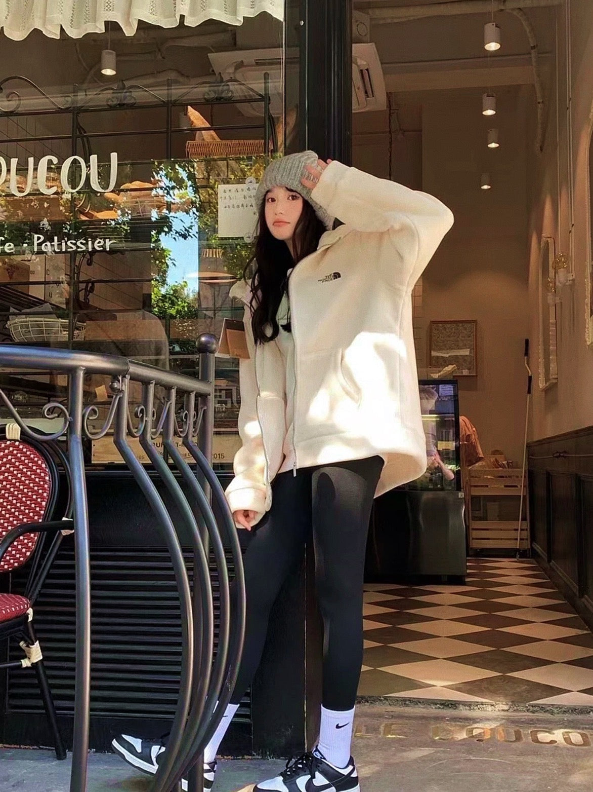 韓國TNF 抓絨外套