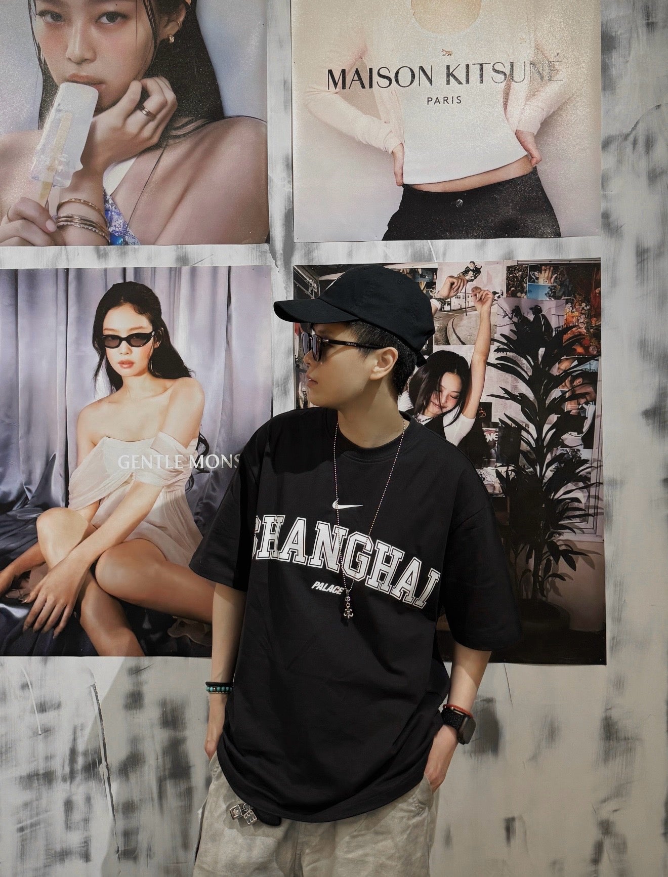 Palace x Nike 地區限定tee